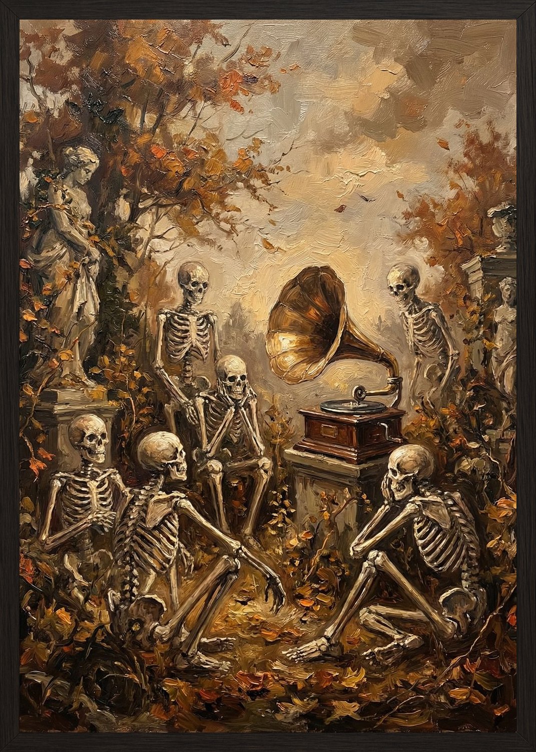 Poster in black frame