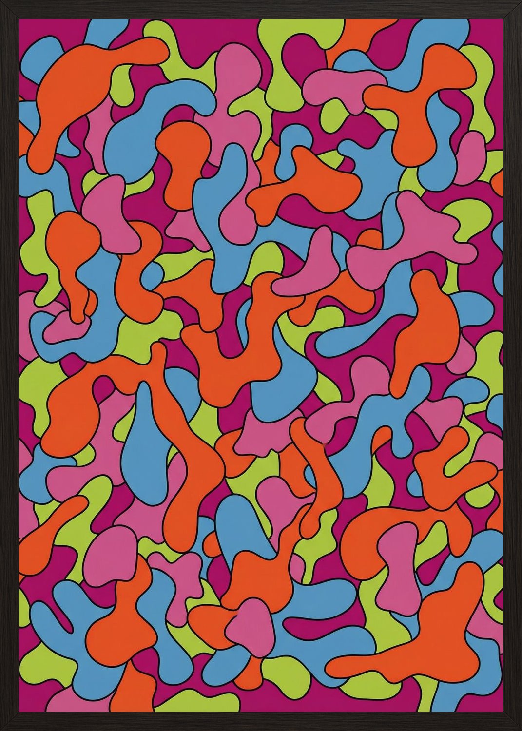 Poster in oak frame