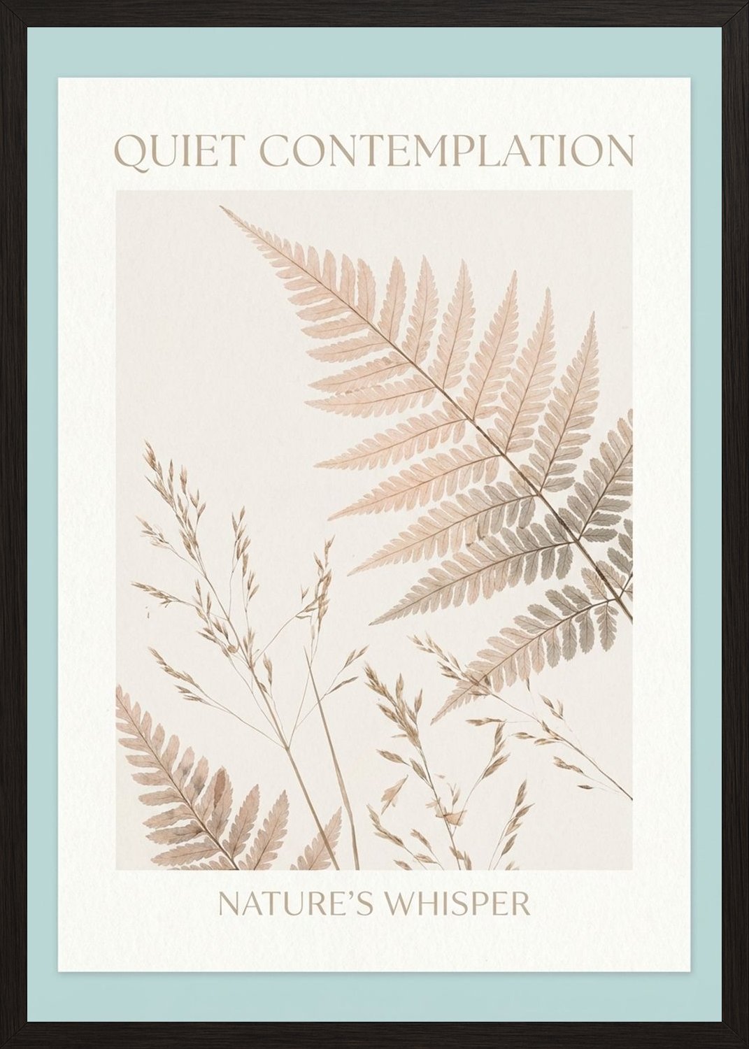 Poster in black frame