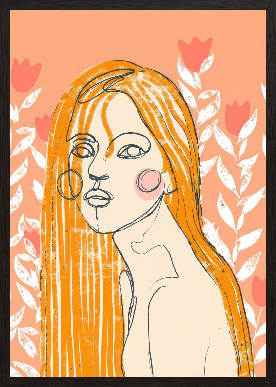 Poster in black frame