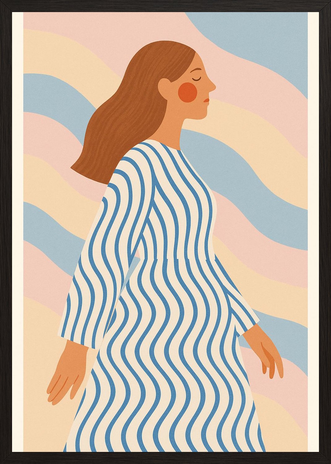 Poster in black frame