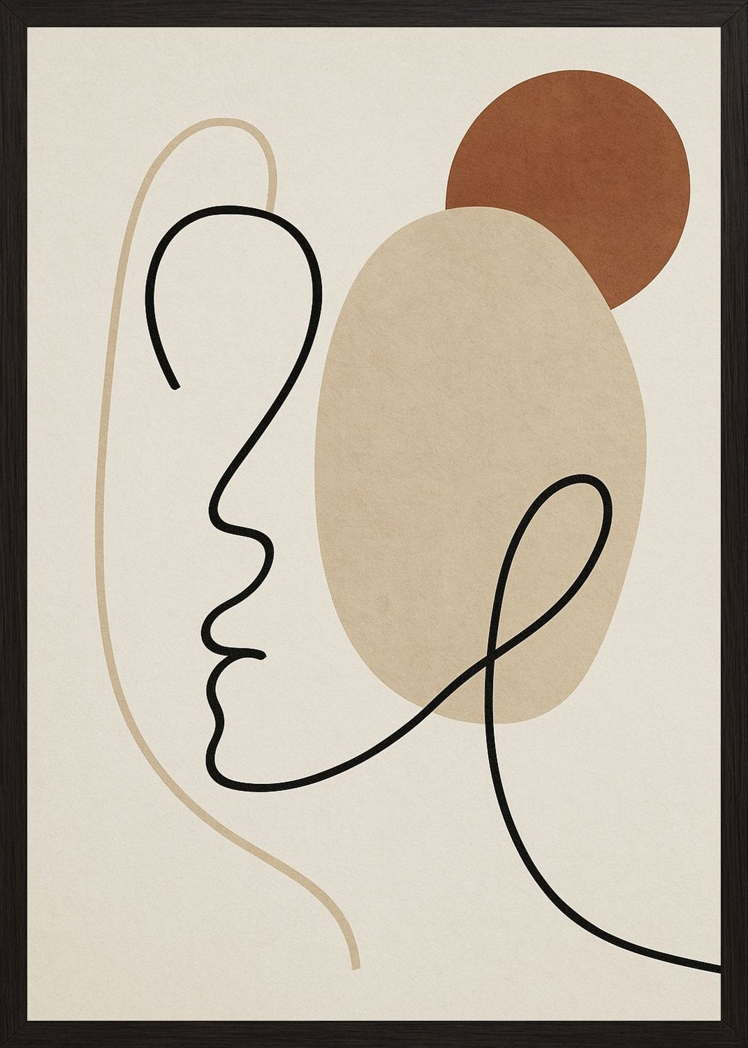 Poster in black frame