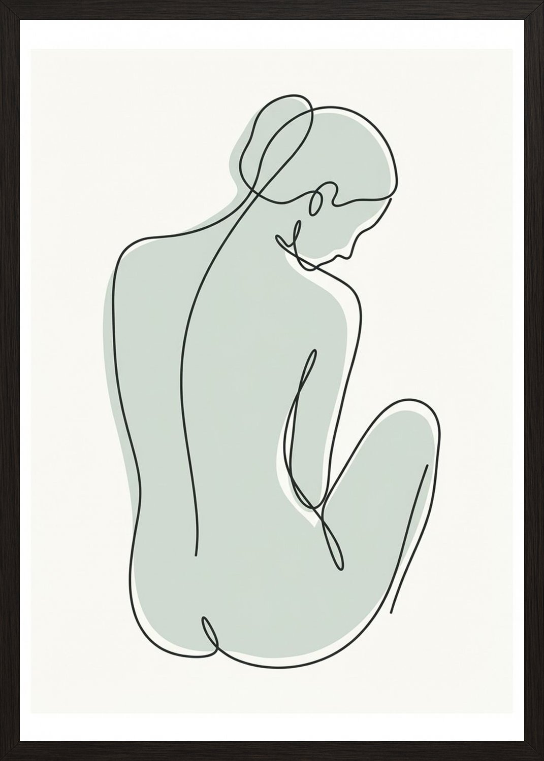 Poster in black frame