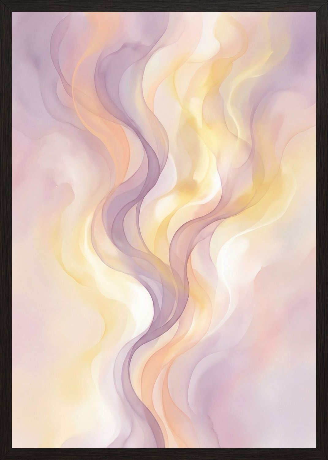 Poster in black frame