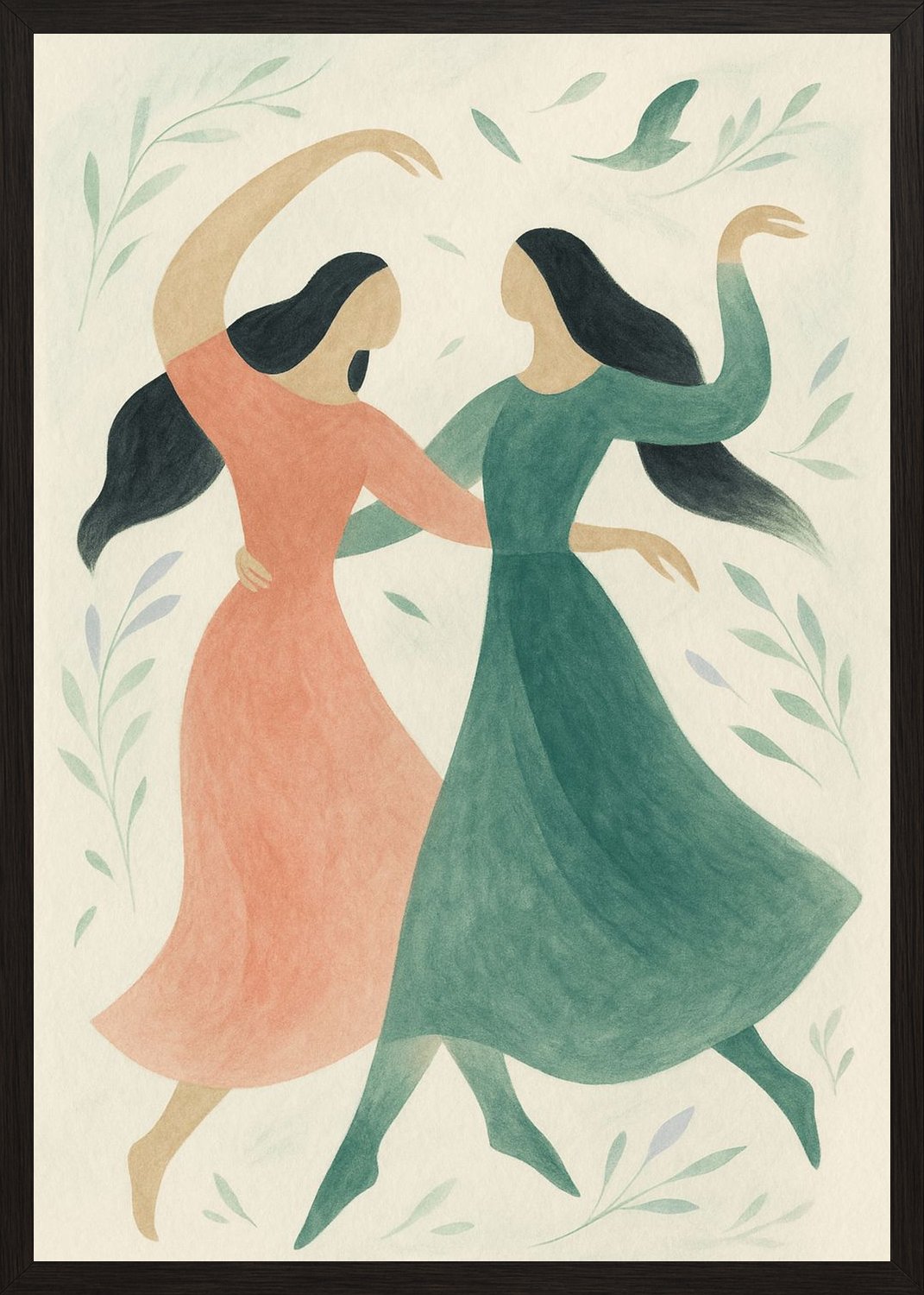 Poster in black frame