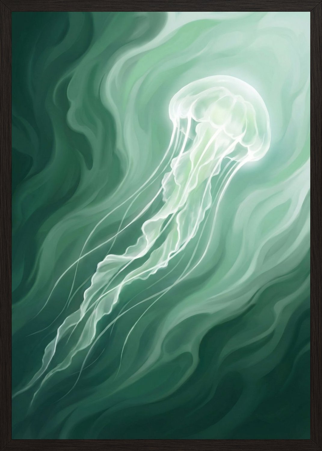 Poster in oak frame