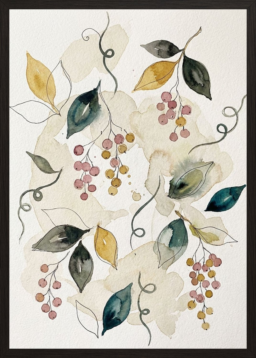 Poster in black frame