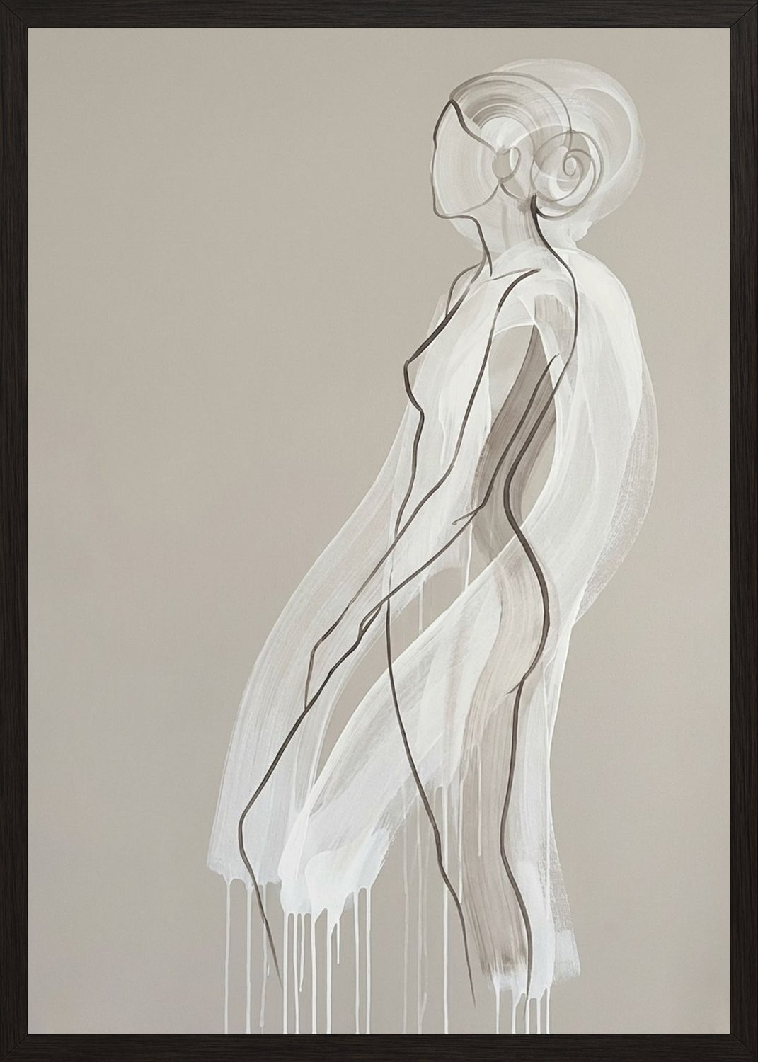Poster in black frame