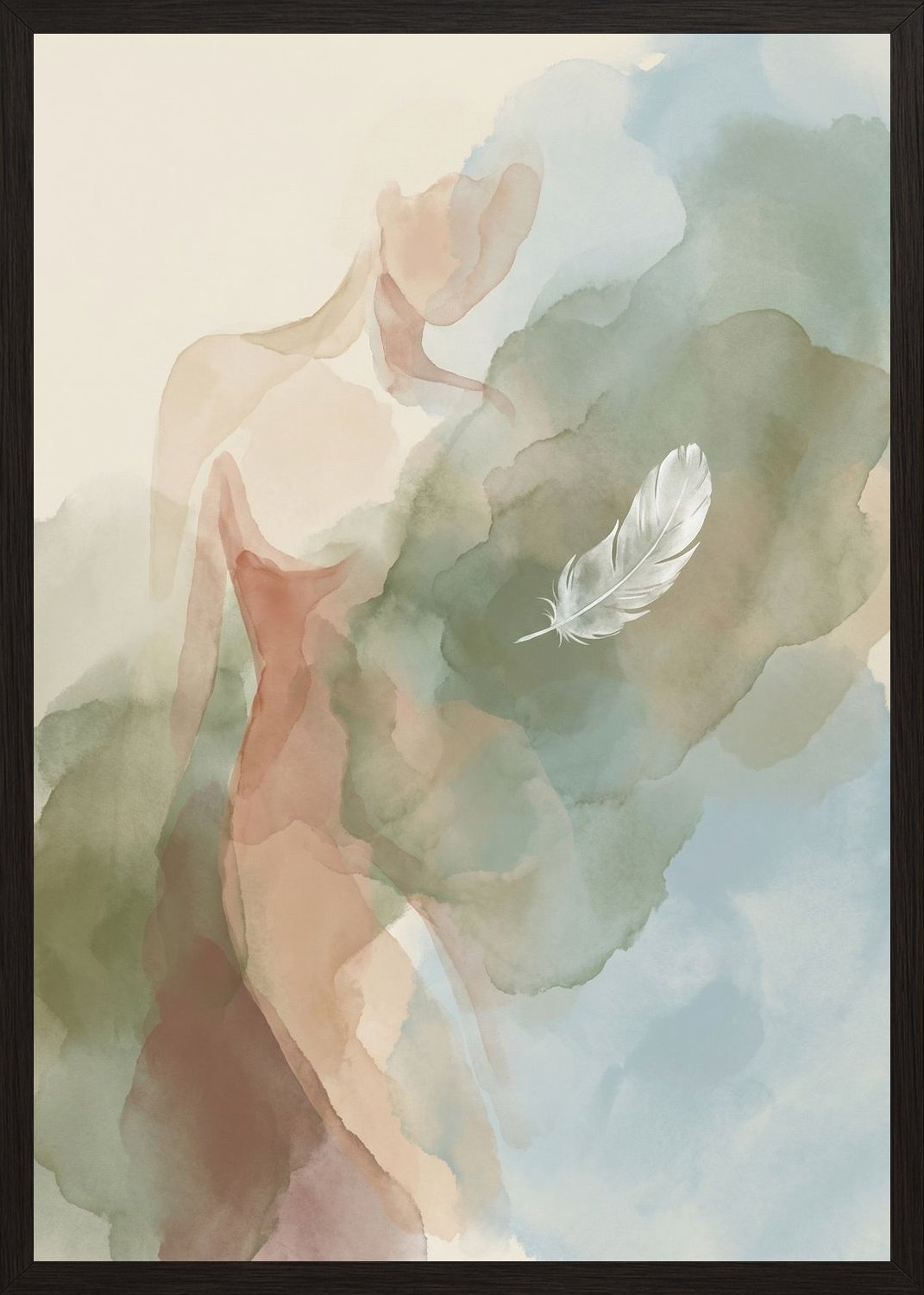 Poster in black frame