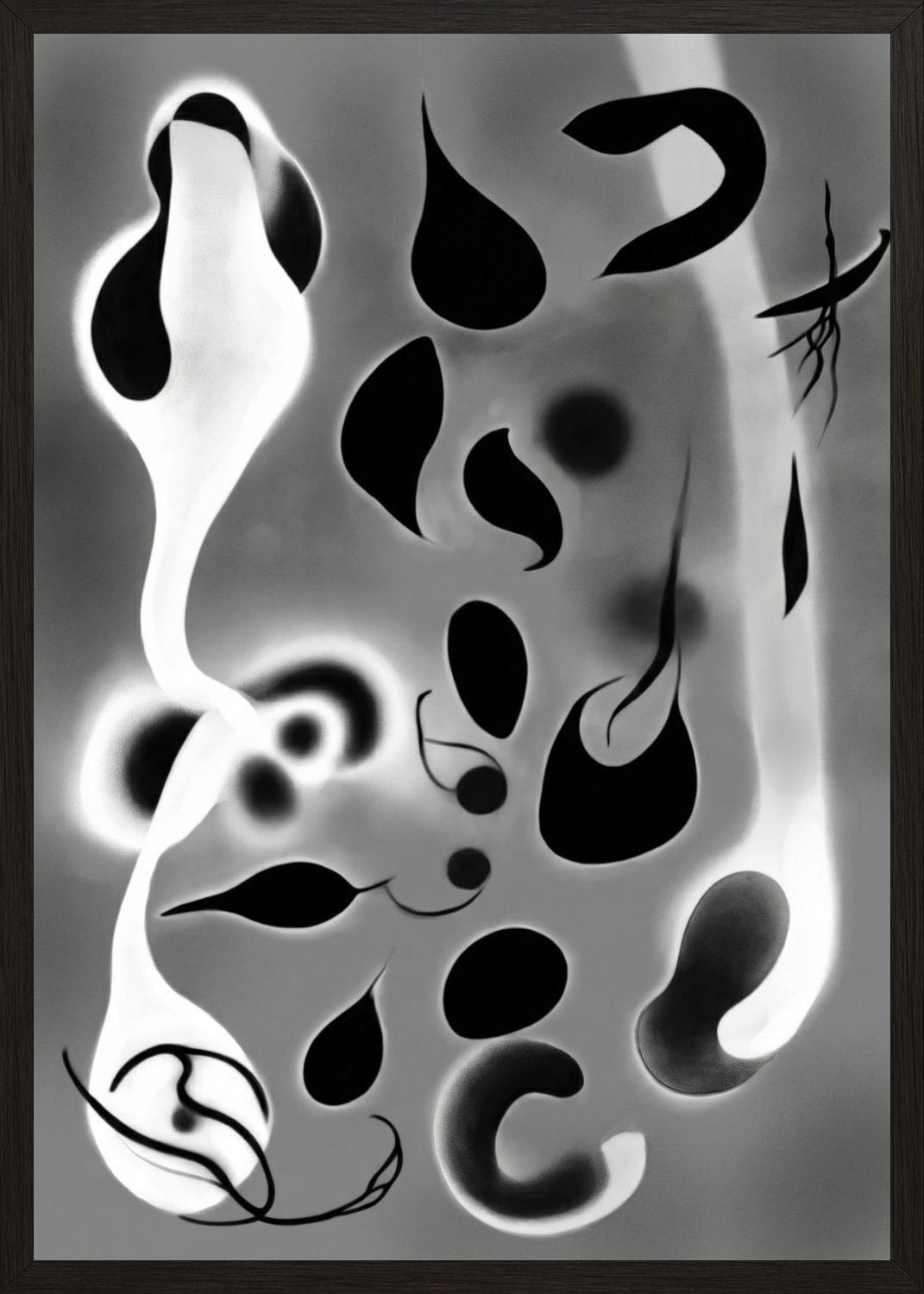 Poster in black frame