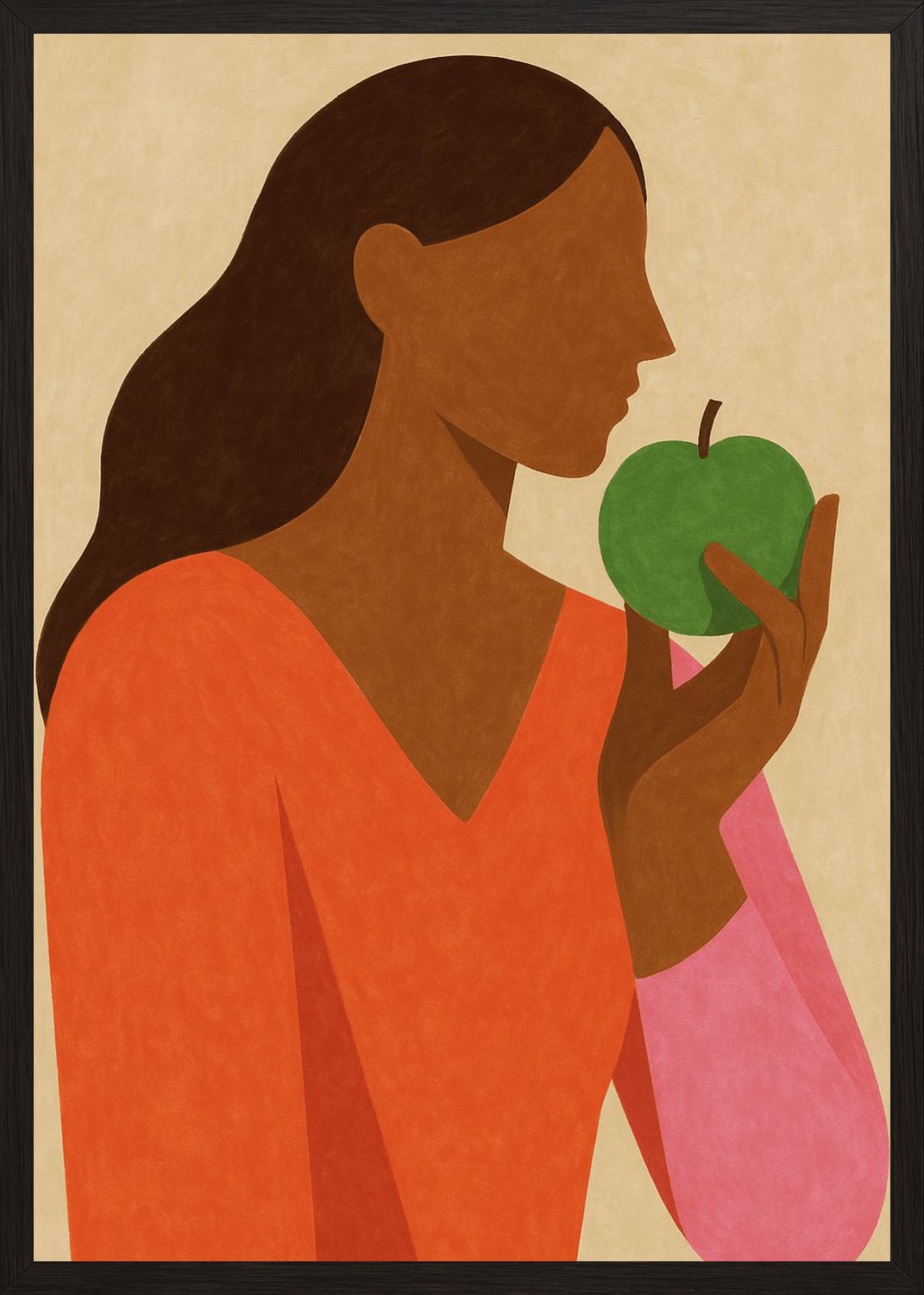 Poster in black frame