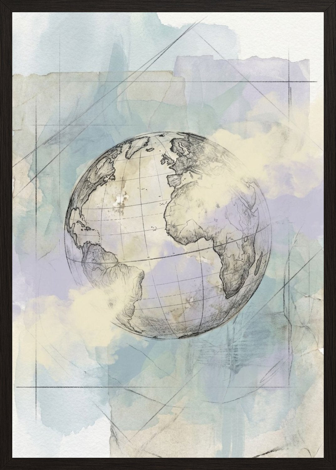 Poster in black frame