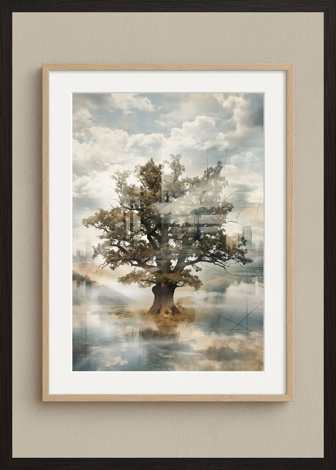 Poster in black frame