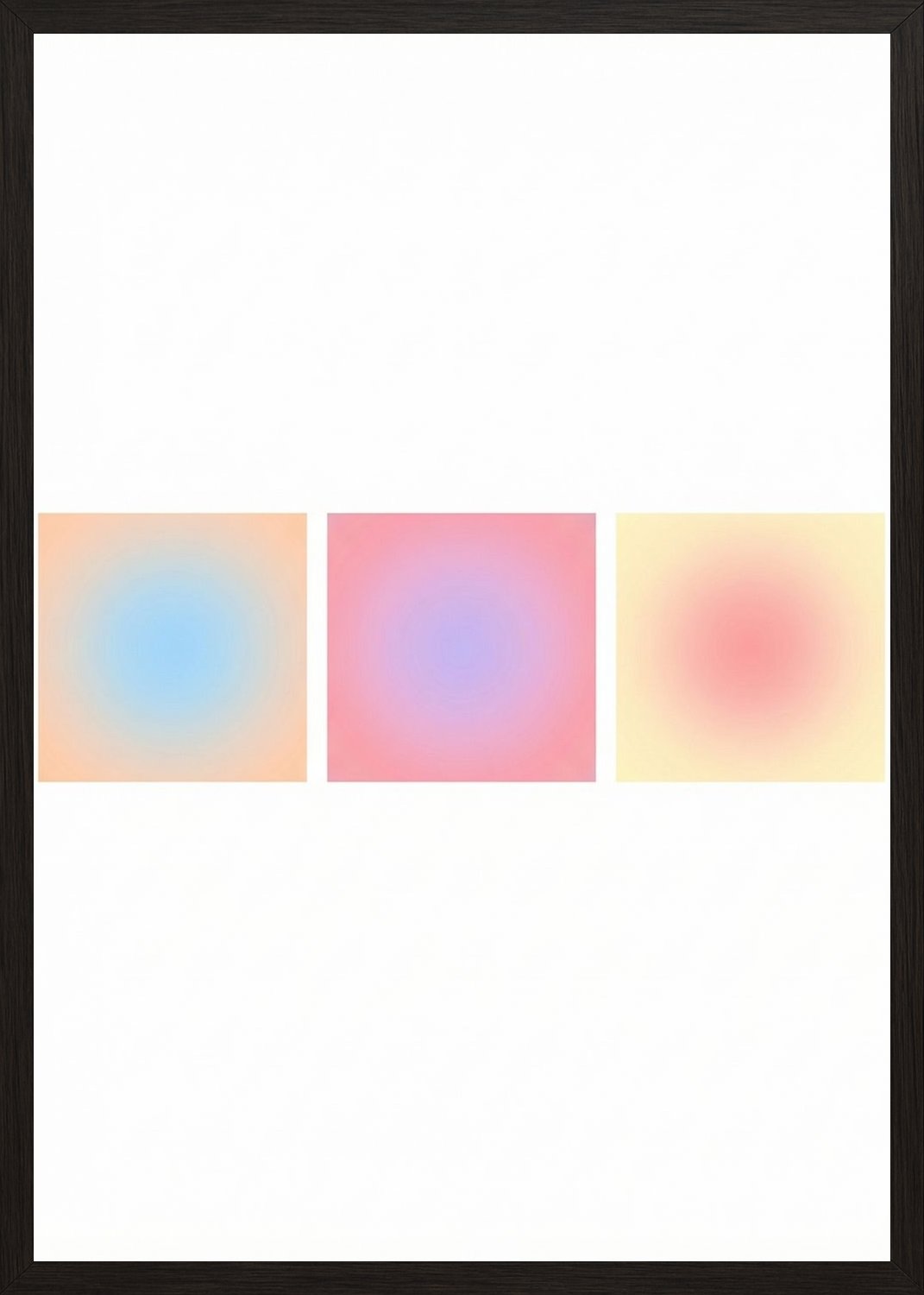 Poster in black frame