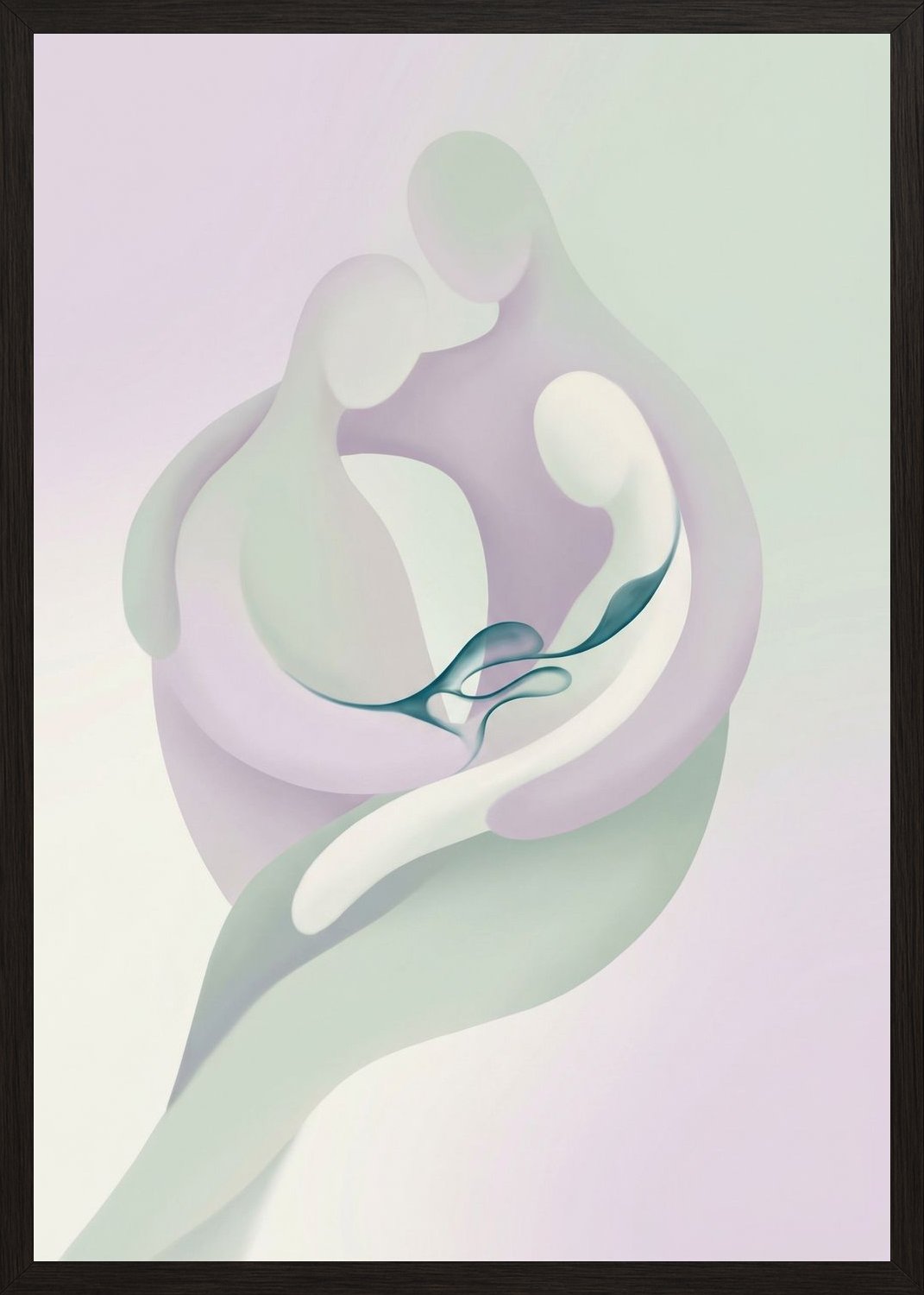 Poster in oak frame