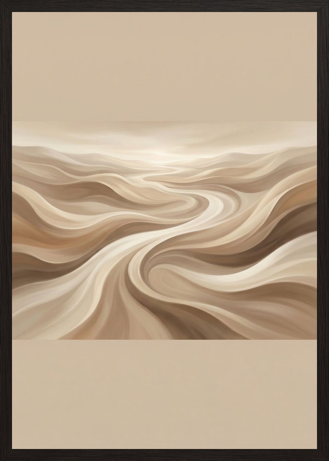 Poster in black frame