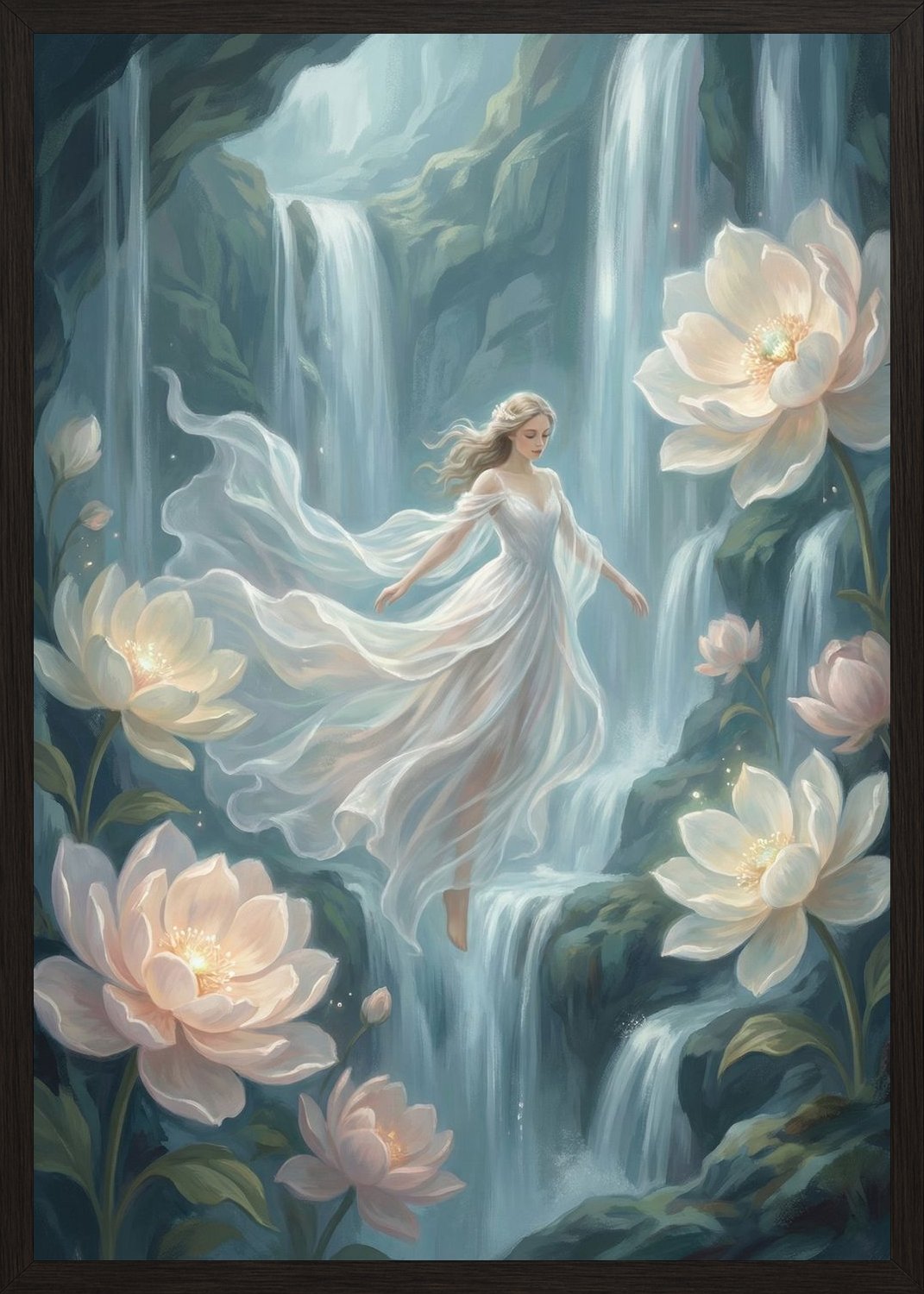 Poster in black frame