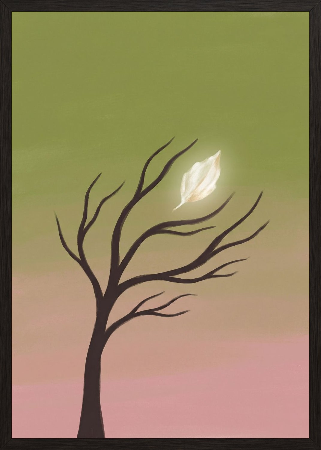 Poster in black frame