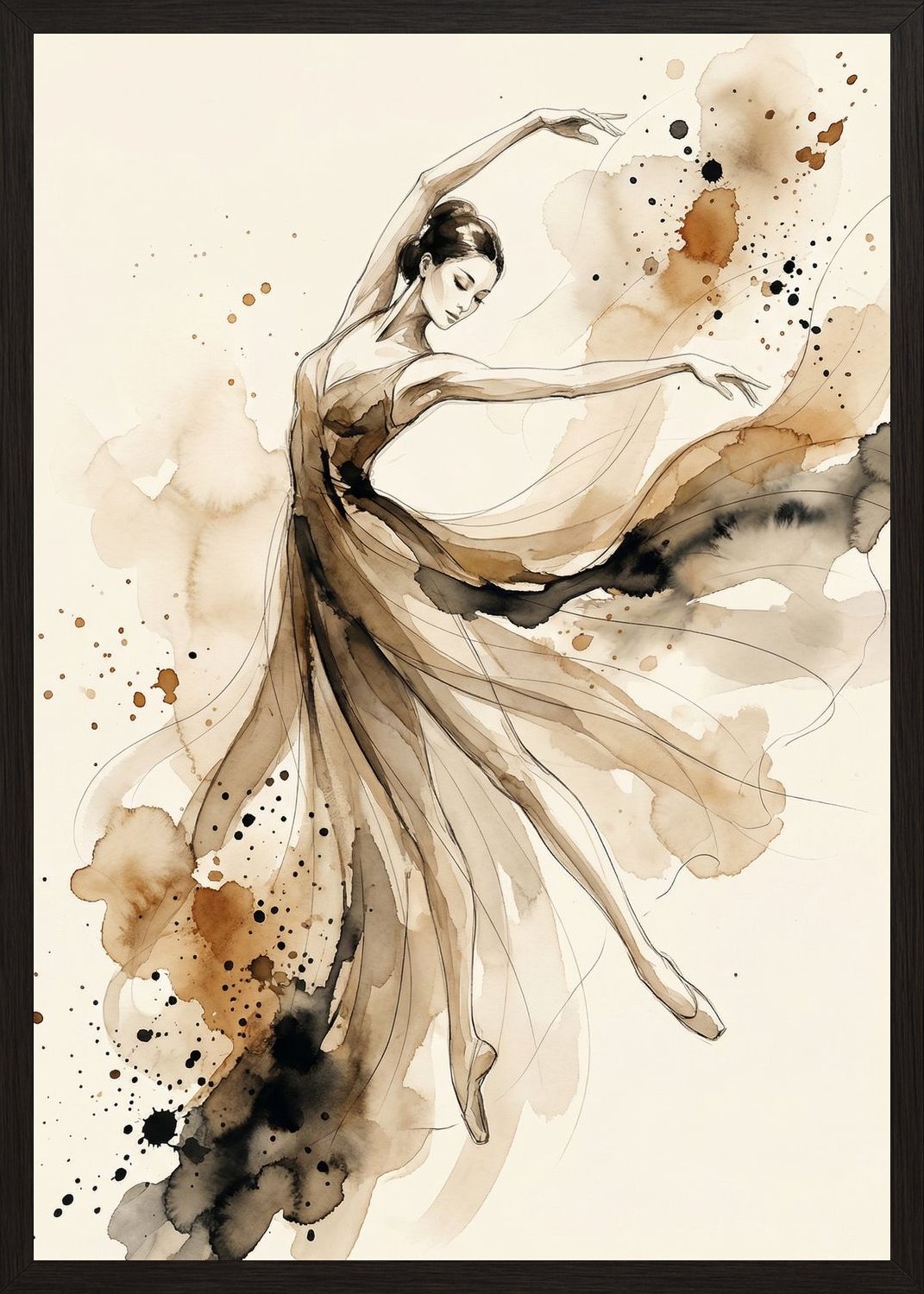 Poster in black frame