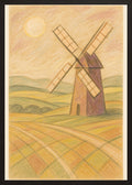 Poster in black frame