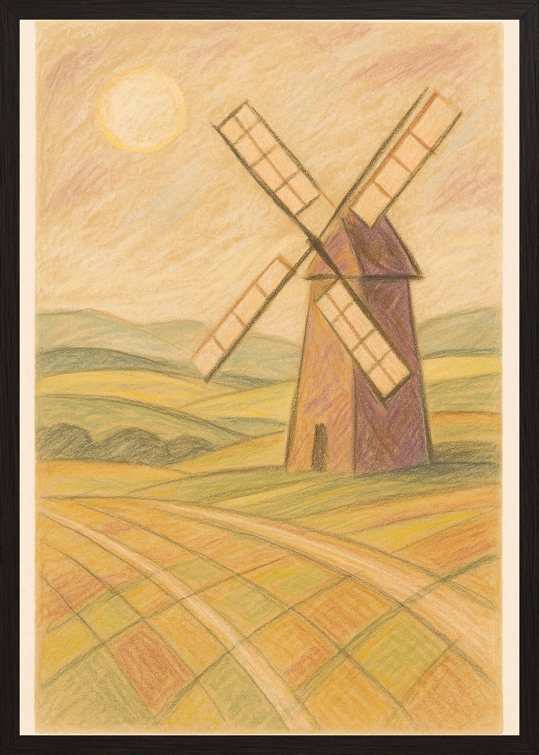Poster in black frame