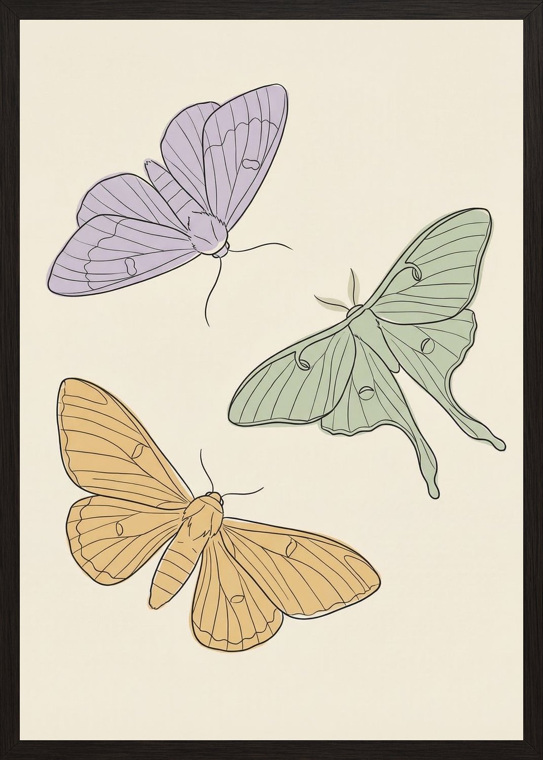 Poster in black frame