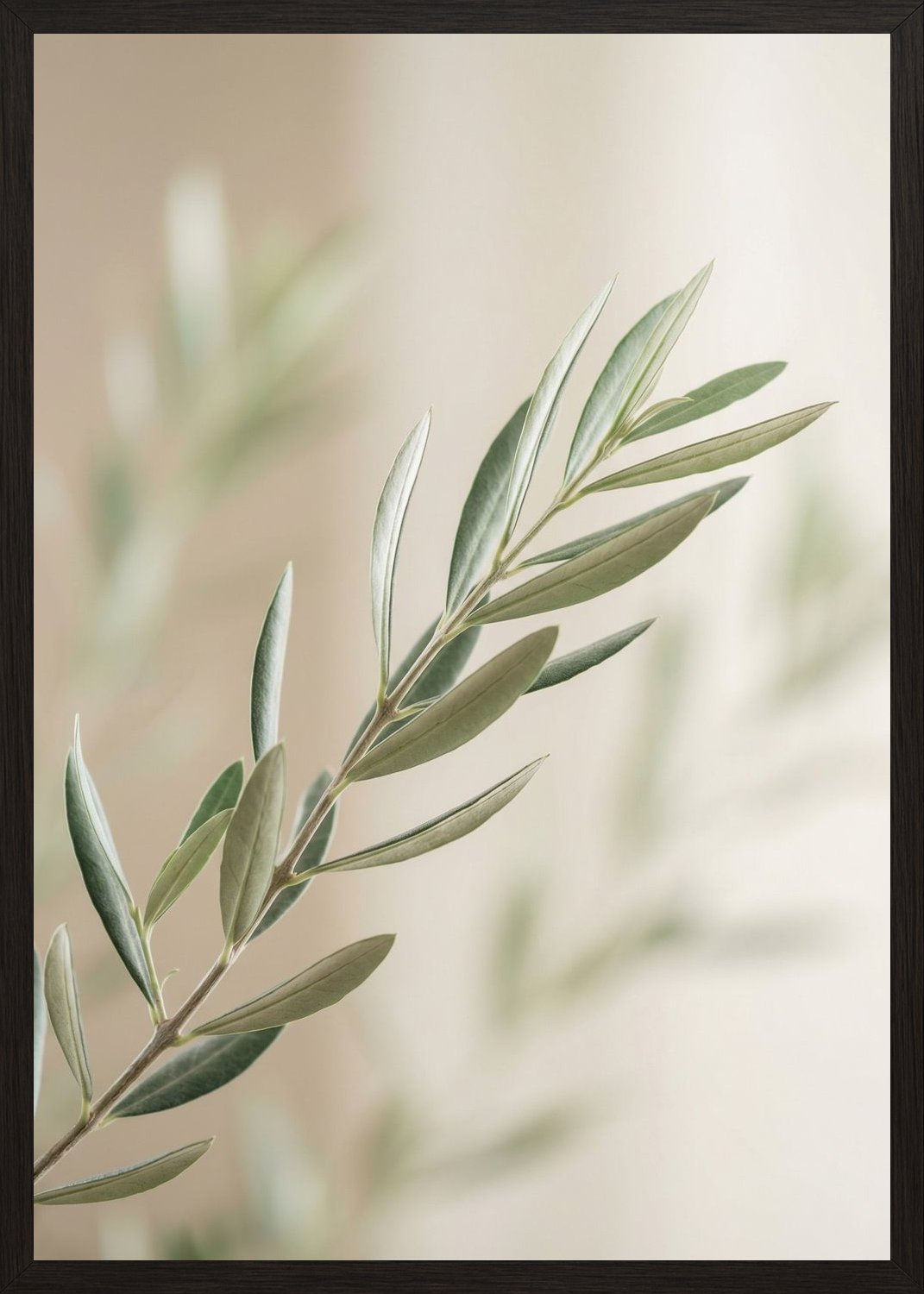 Poster in black frame