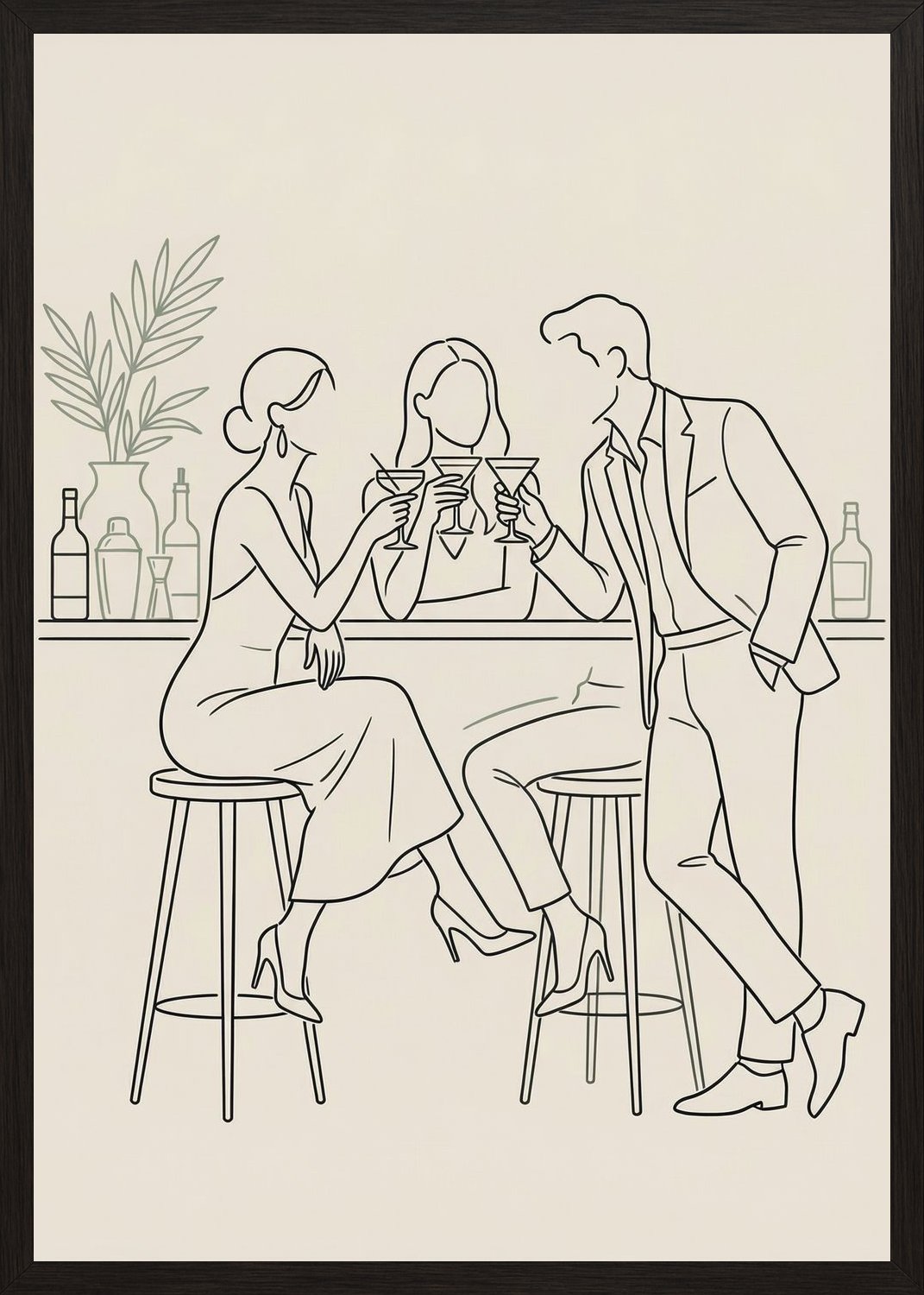 Poster in oak frame