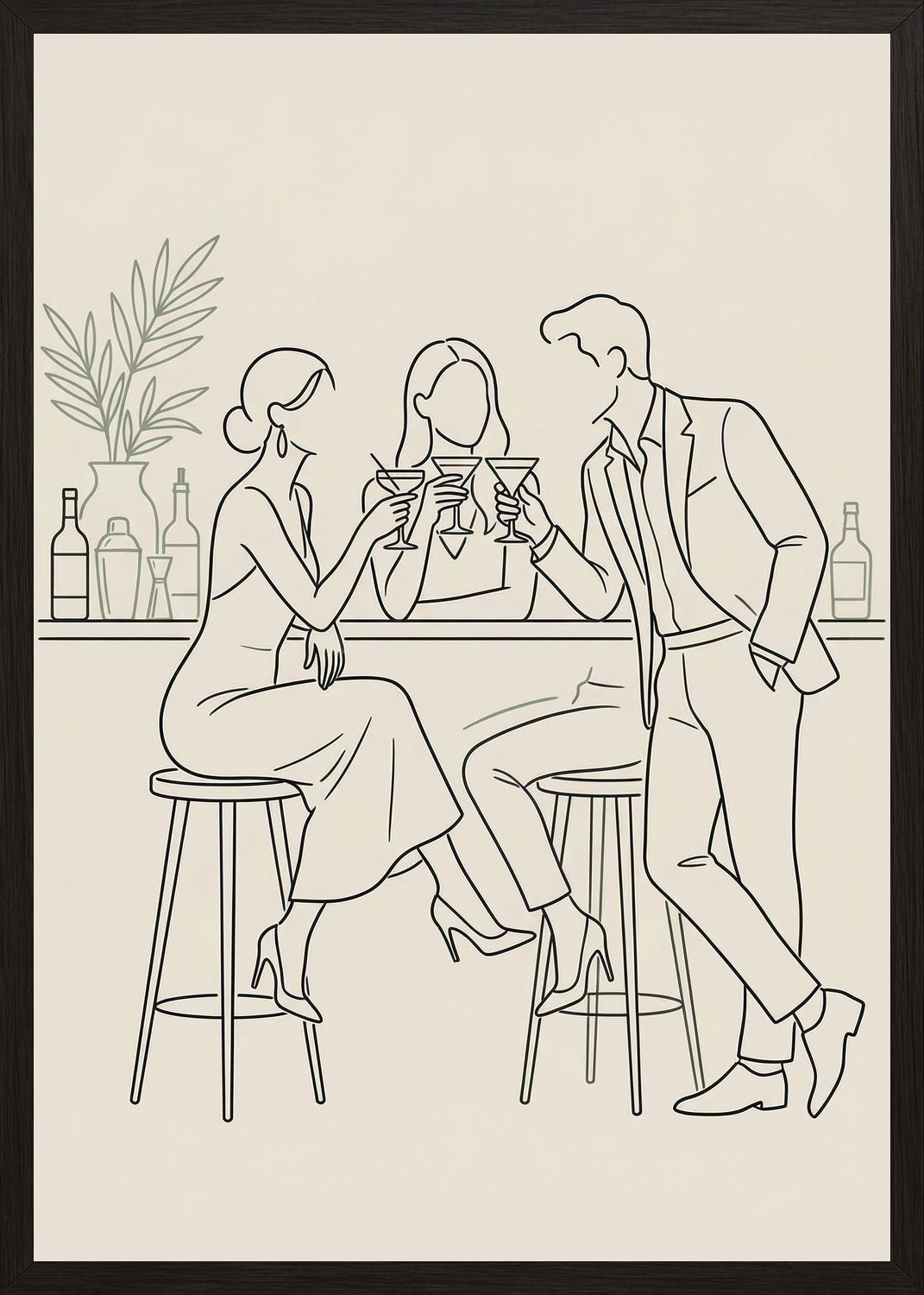 Poster in black frame