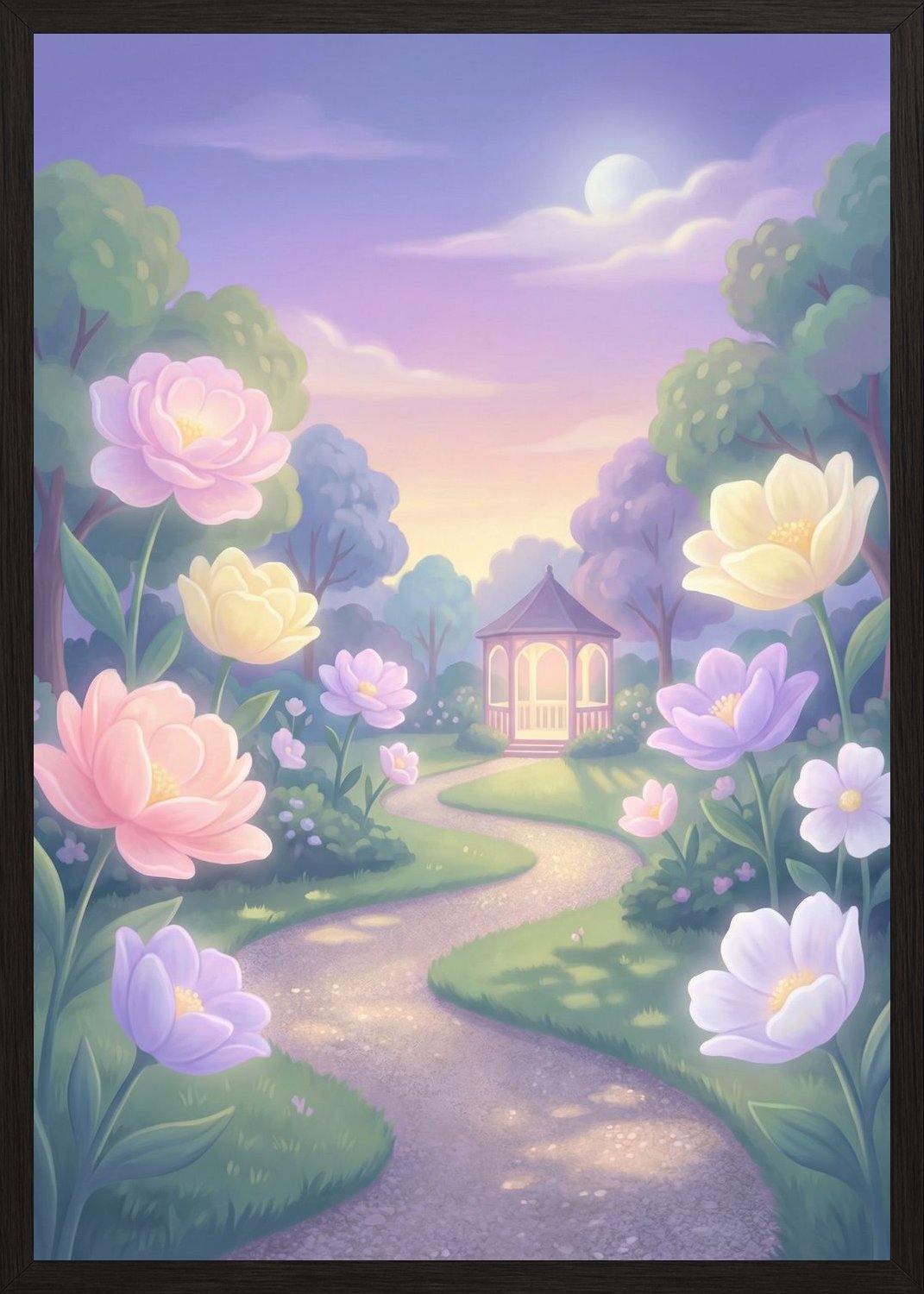 Poster in black frame