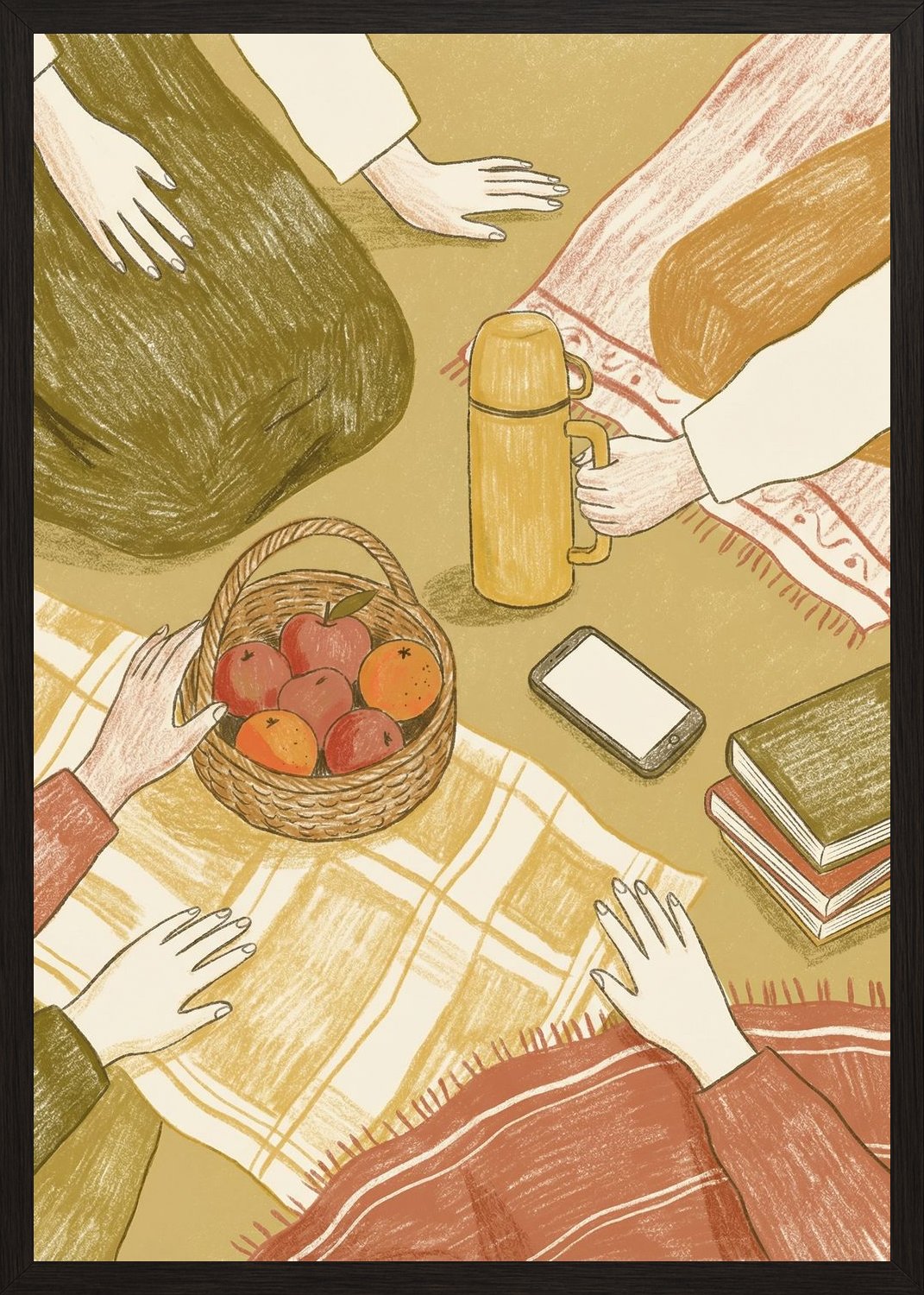 Poster in black frame