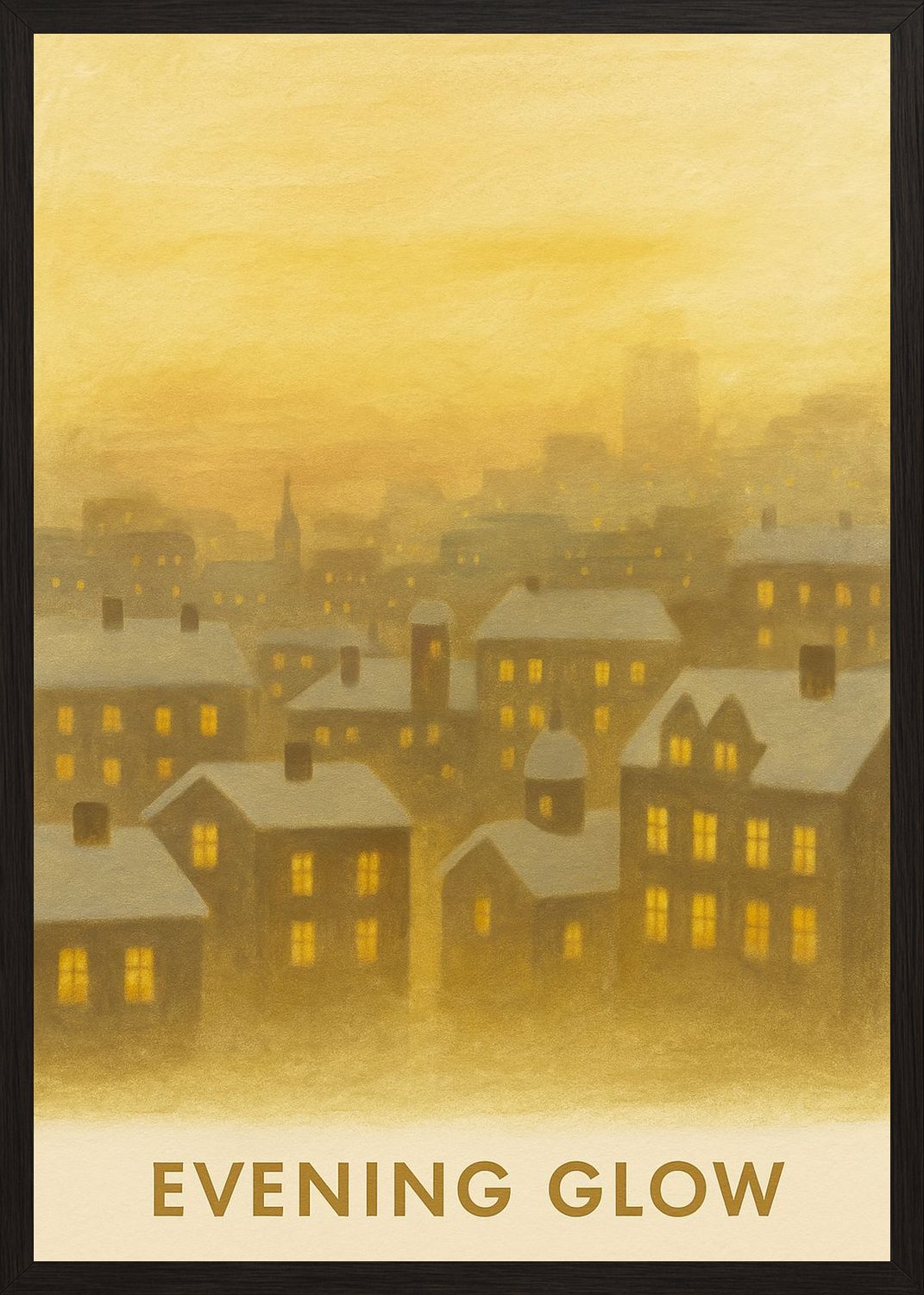 Poster in black frame