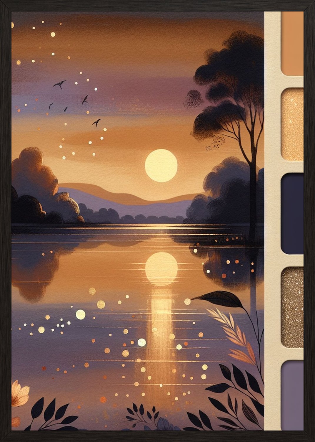 Poster in black frame