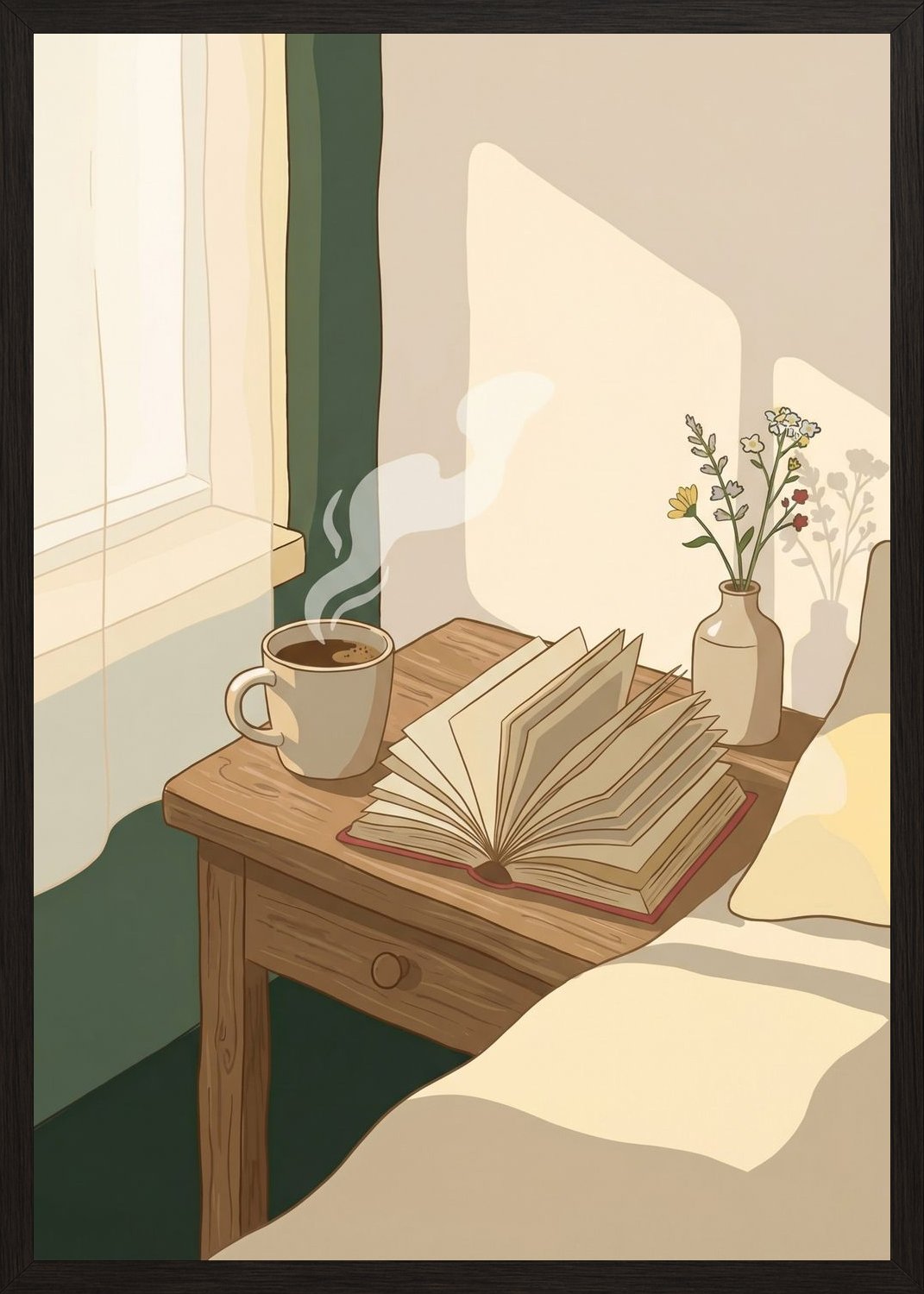 Poster in oak frame