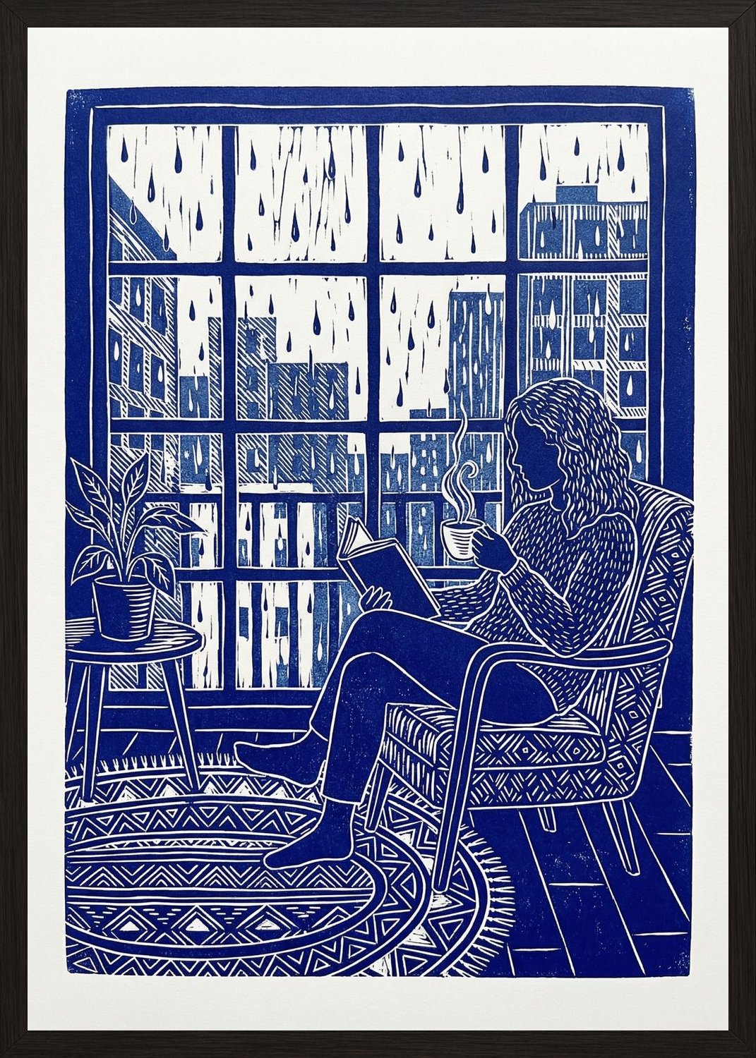 Poster in oak frame