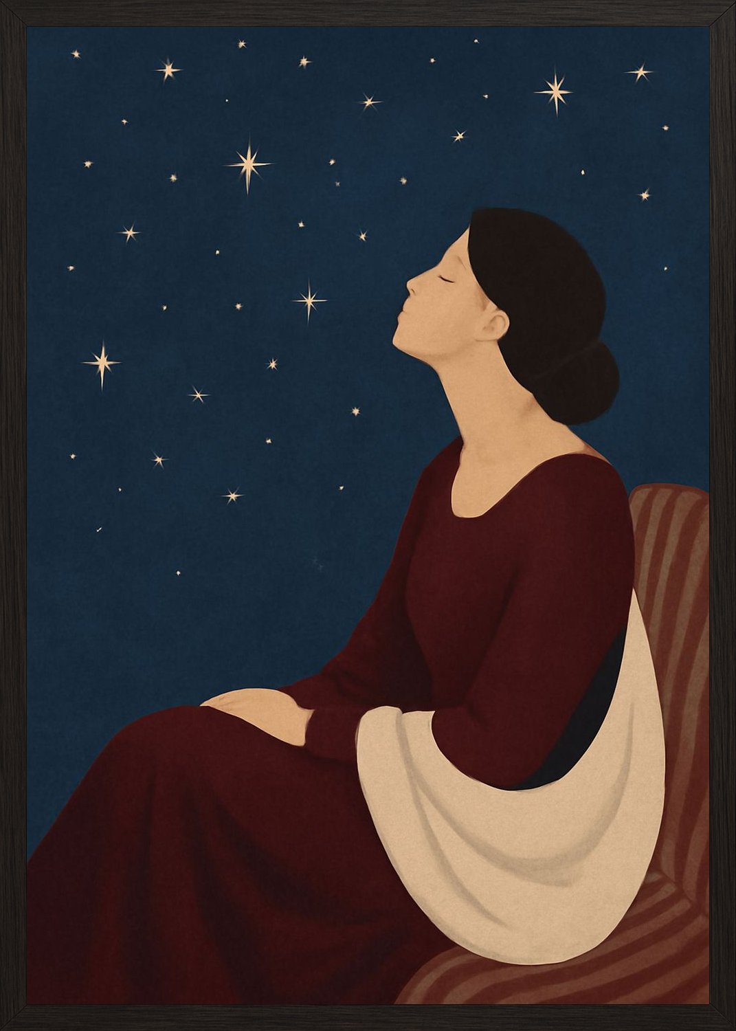 Poster in black frame