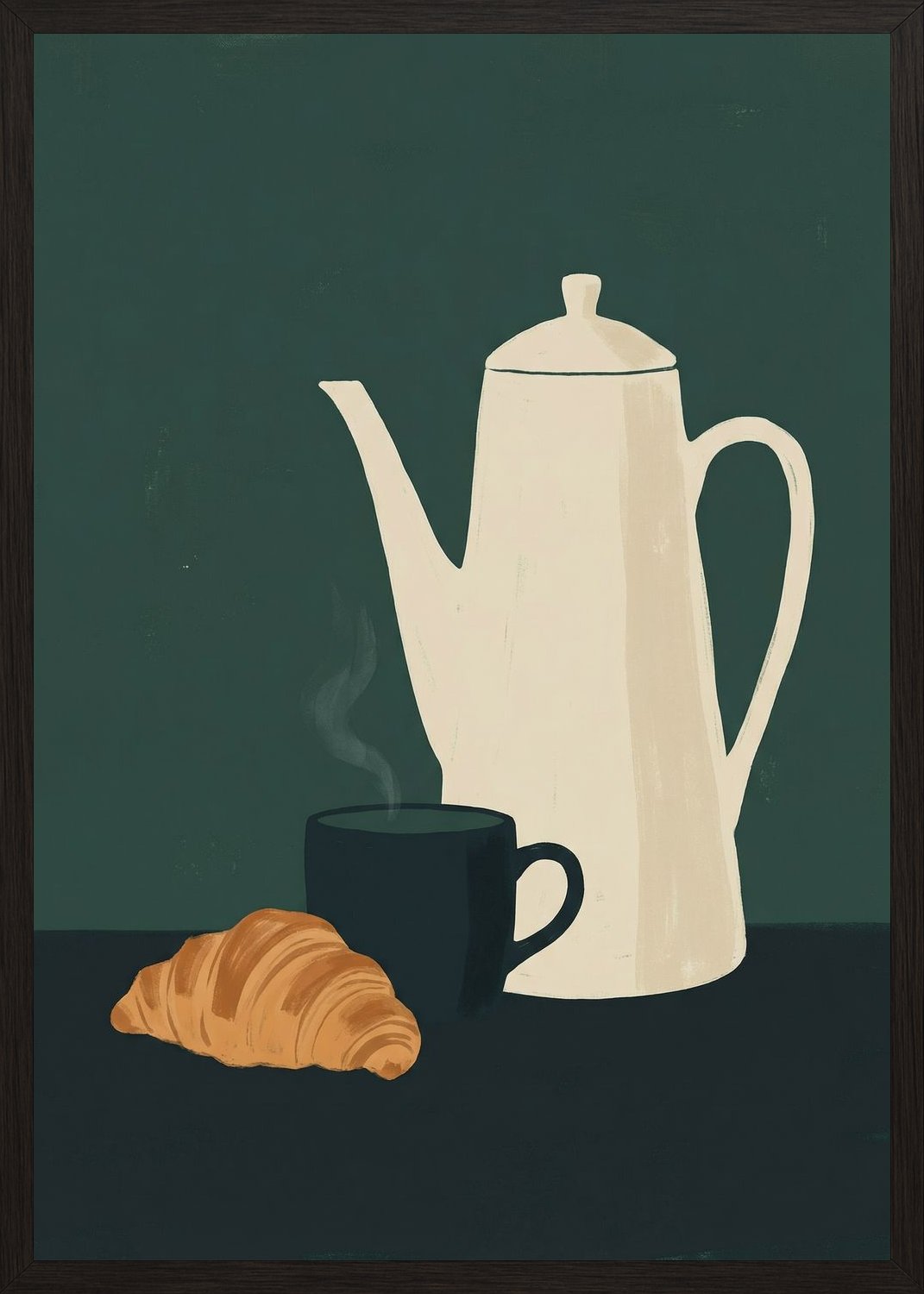 Poster in black frame