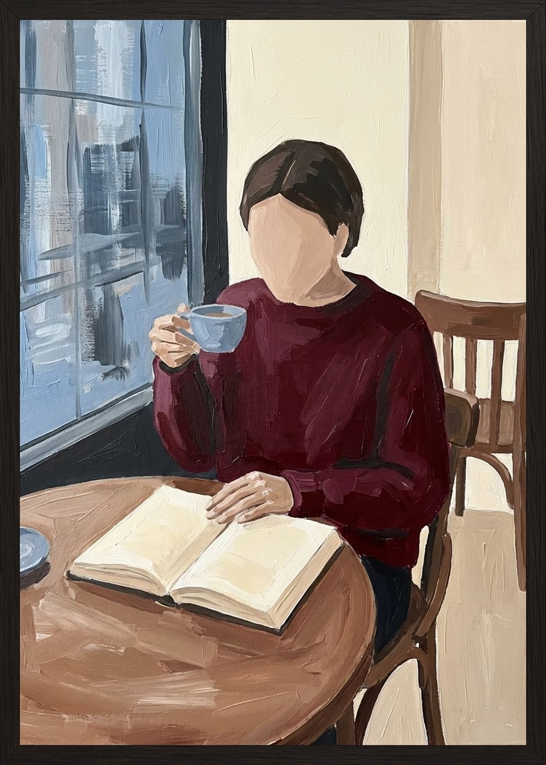 Poster in black frame