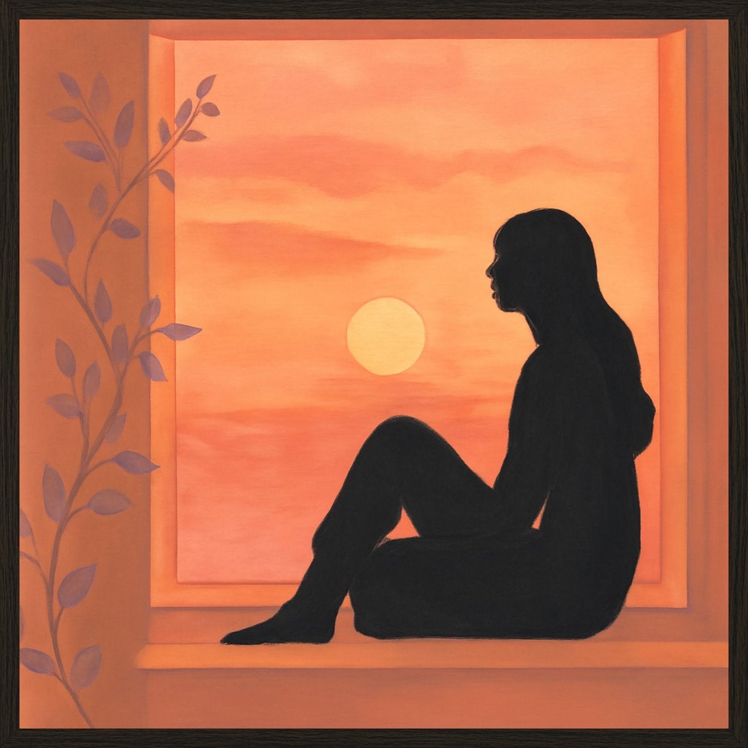 Poster in black frame