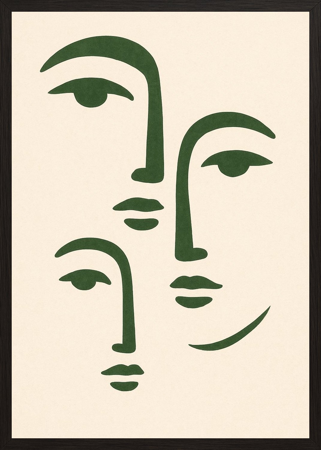 Poster in black frame