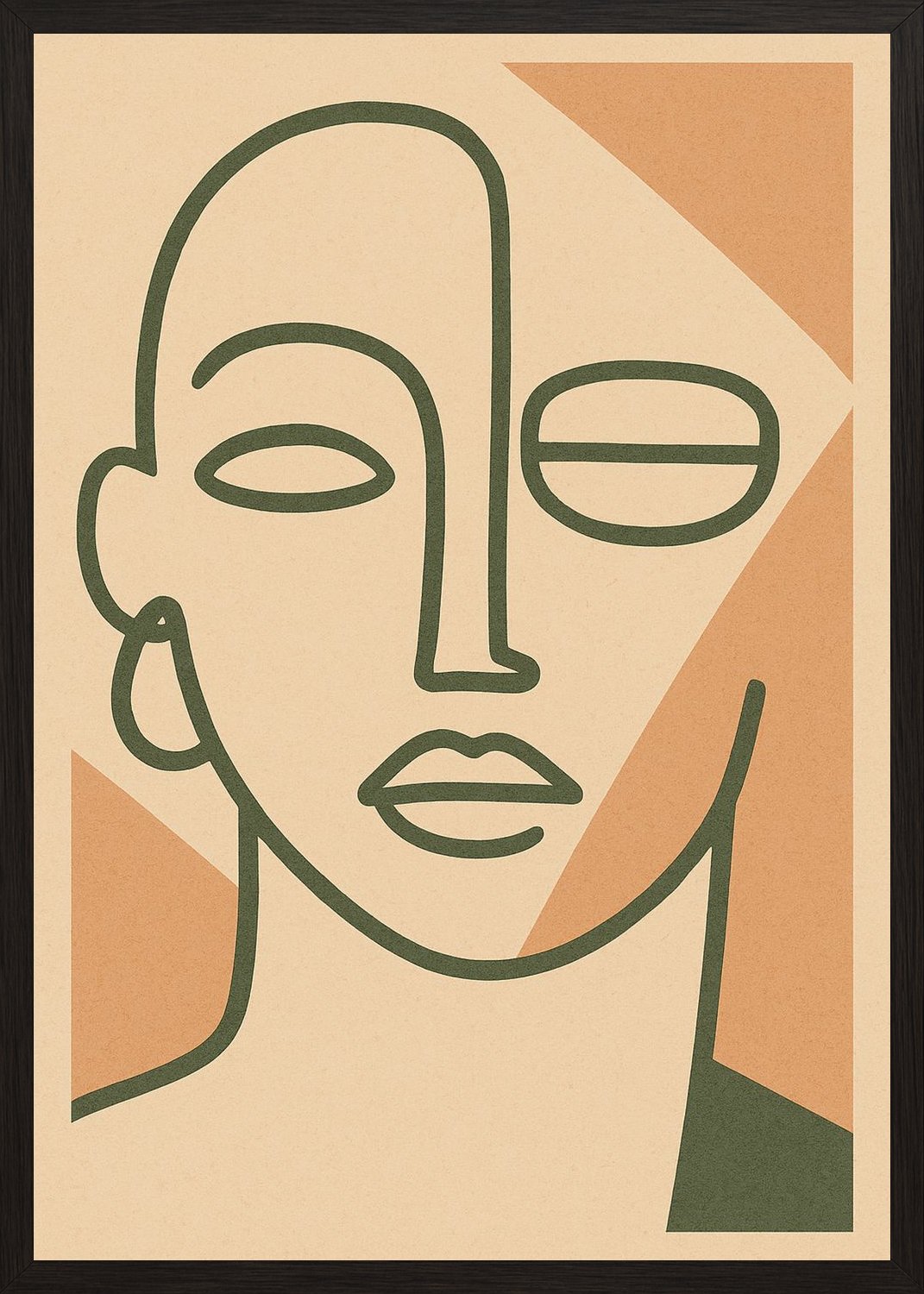Poster in black frame