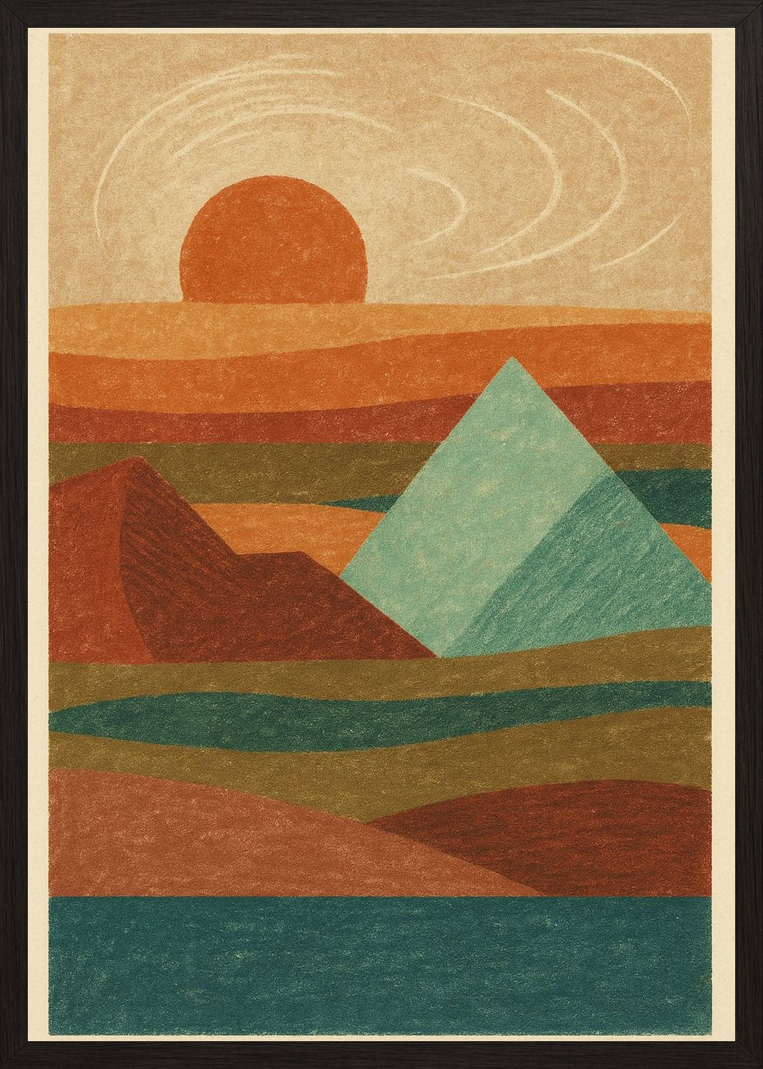 Poster in black frame
