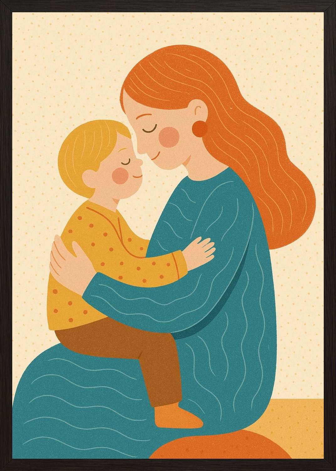 Poster in black frame