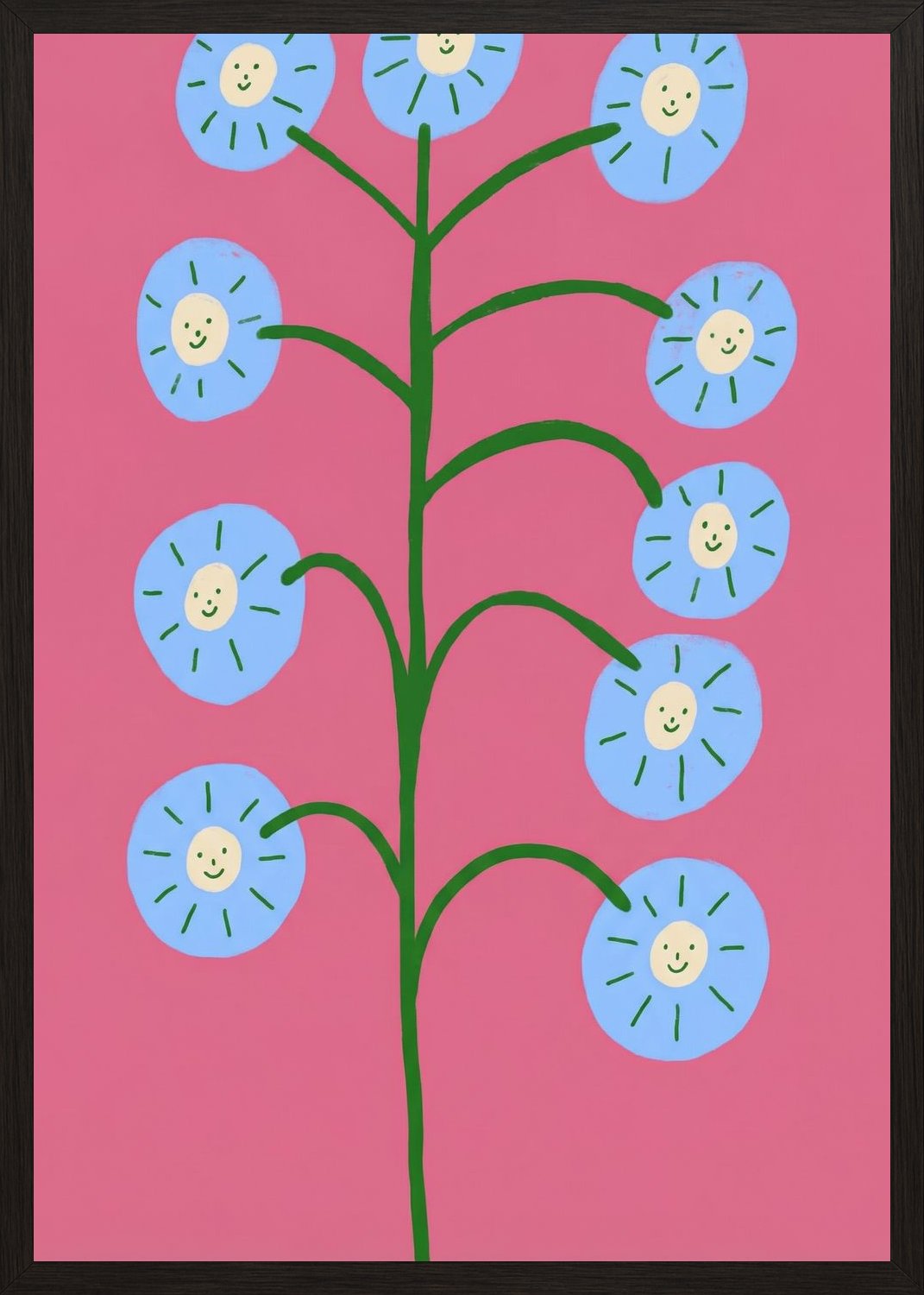 Poster in black frame