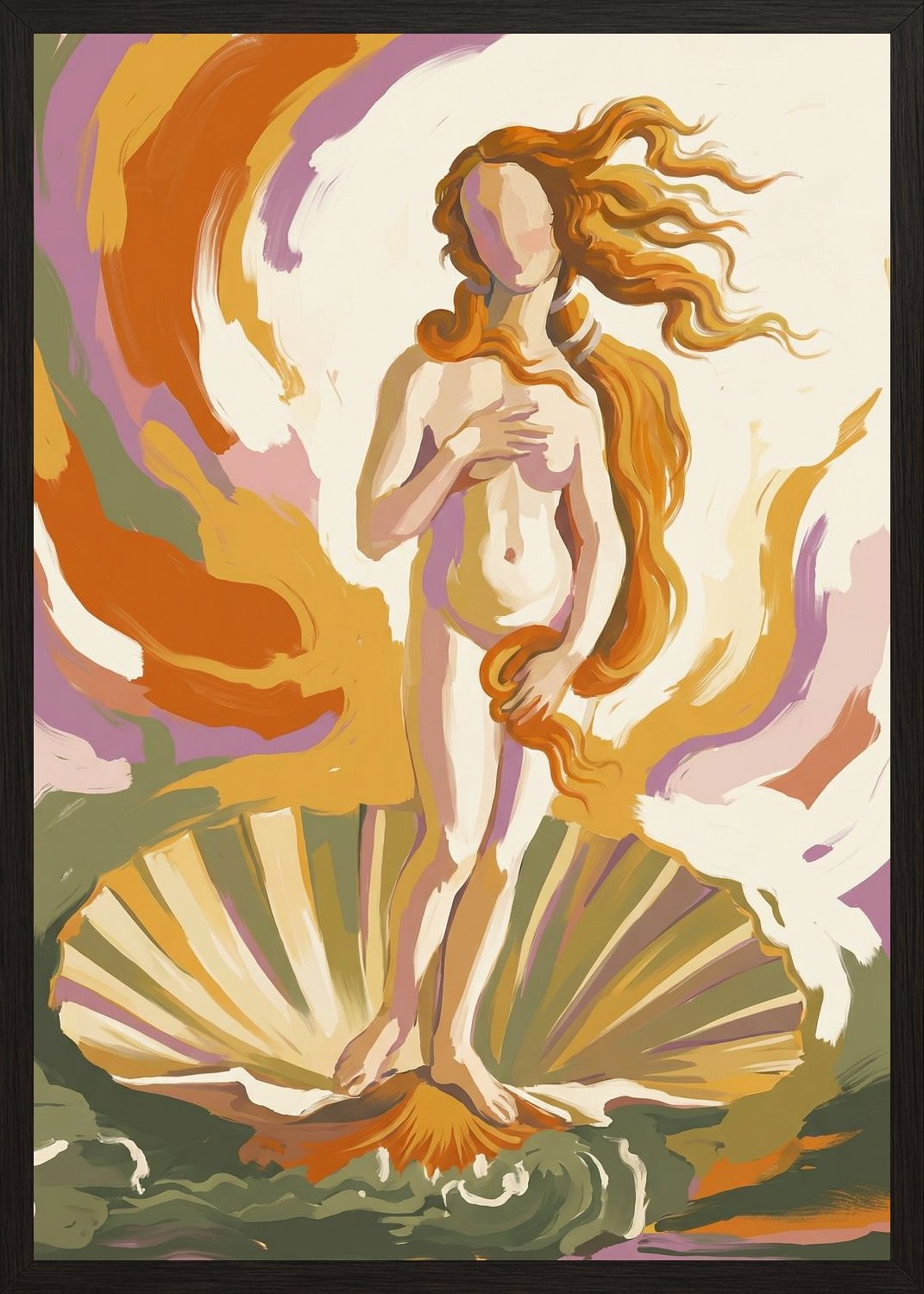 Poster in black frame