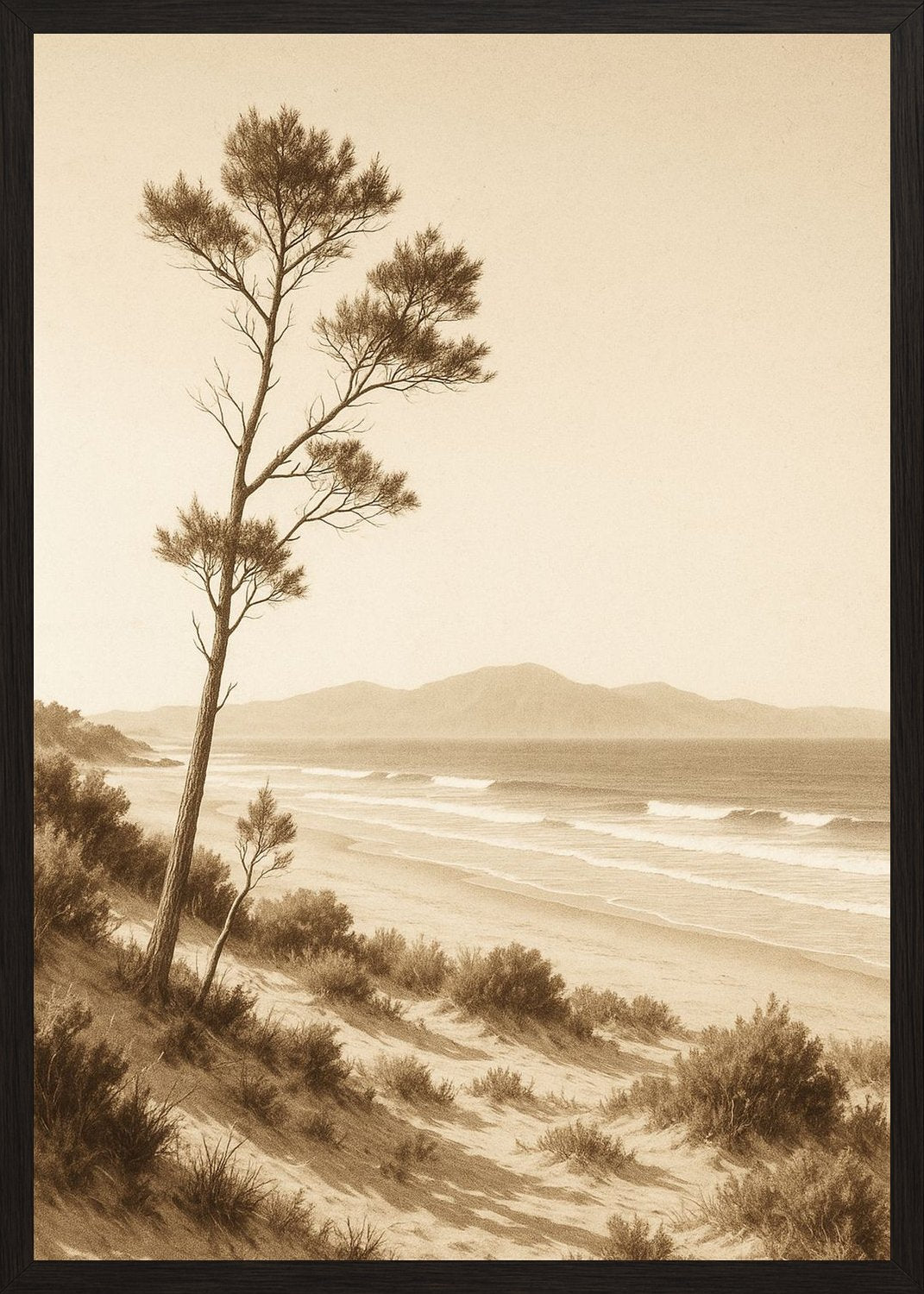 Poster in black frame