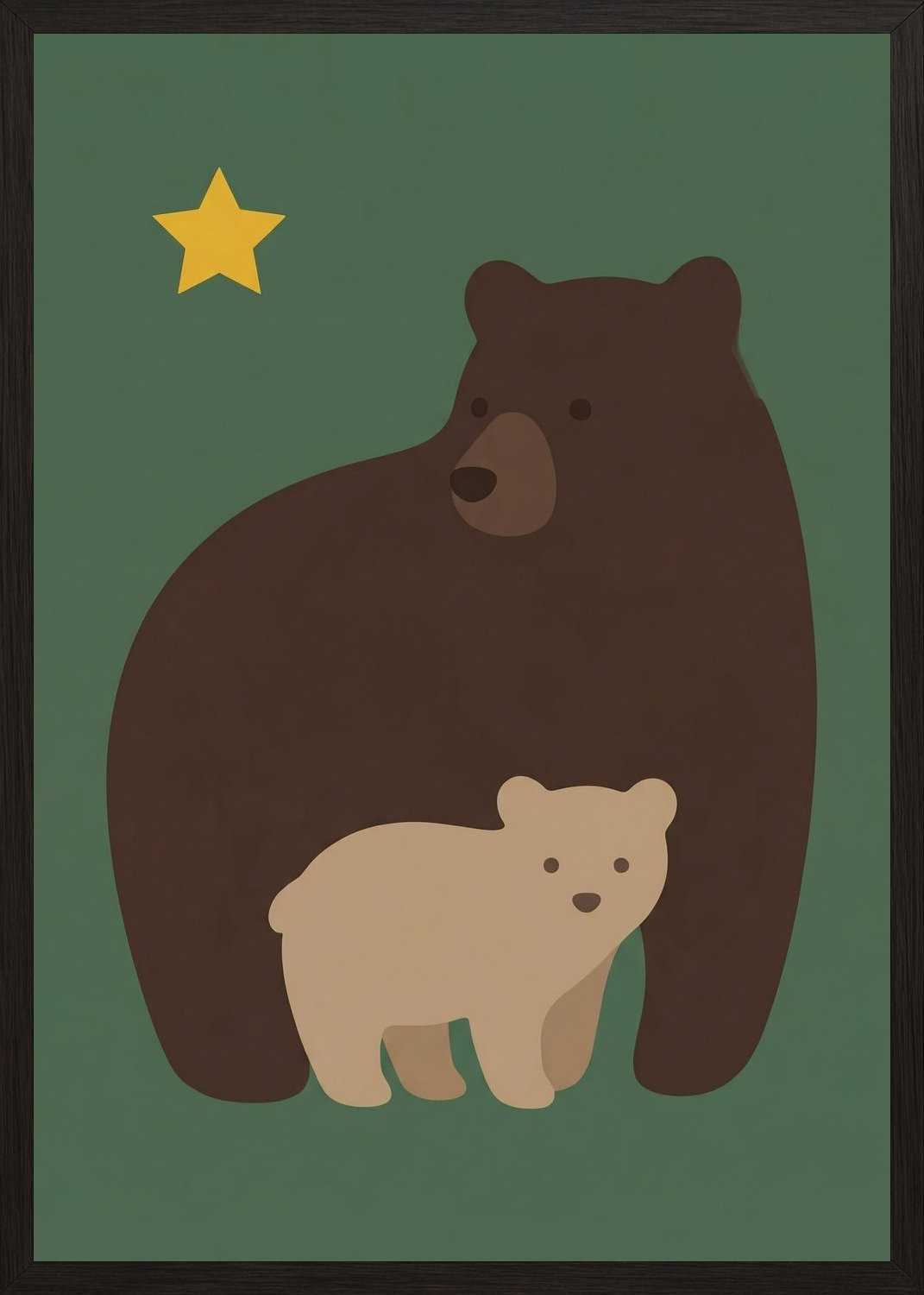Poster in black frame