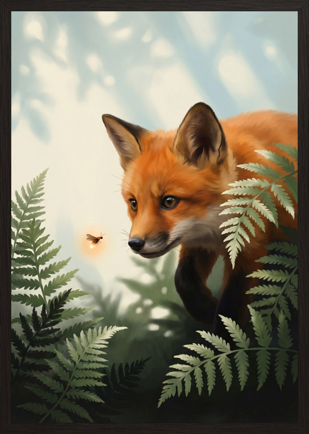 Poster in oak frame