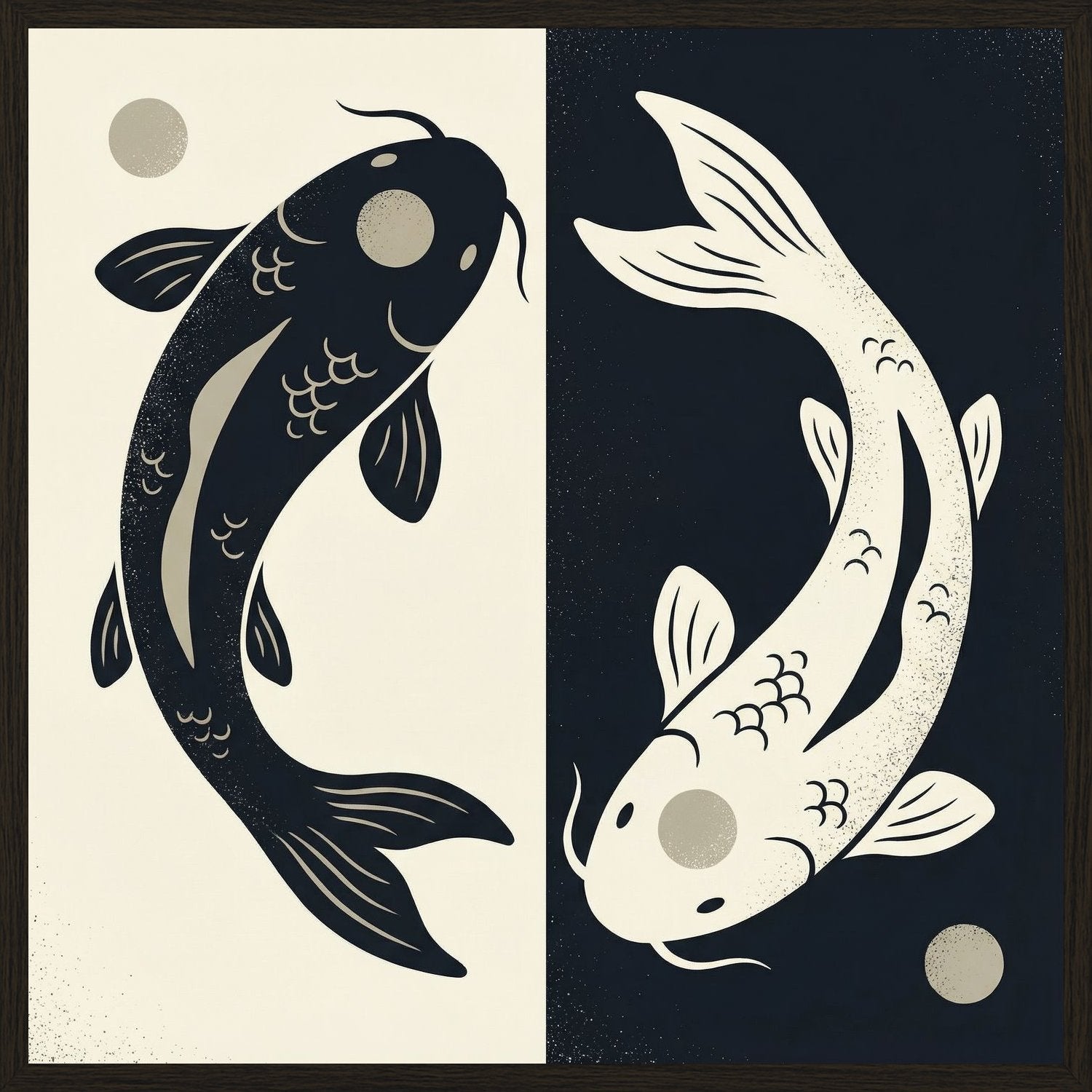 Poster in black frame