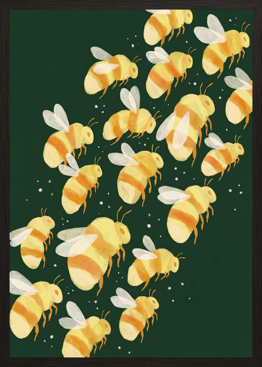 Poster in black frame